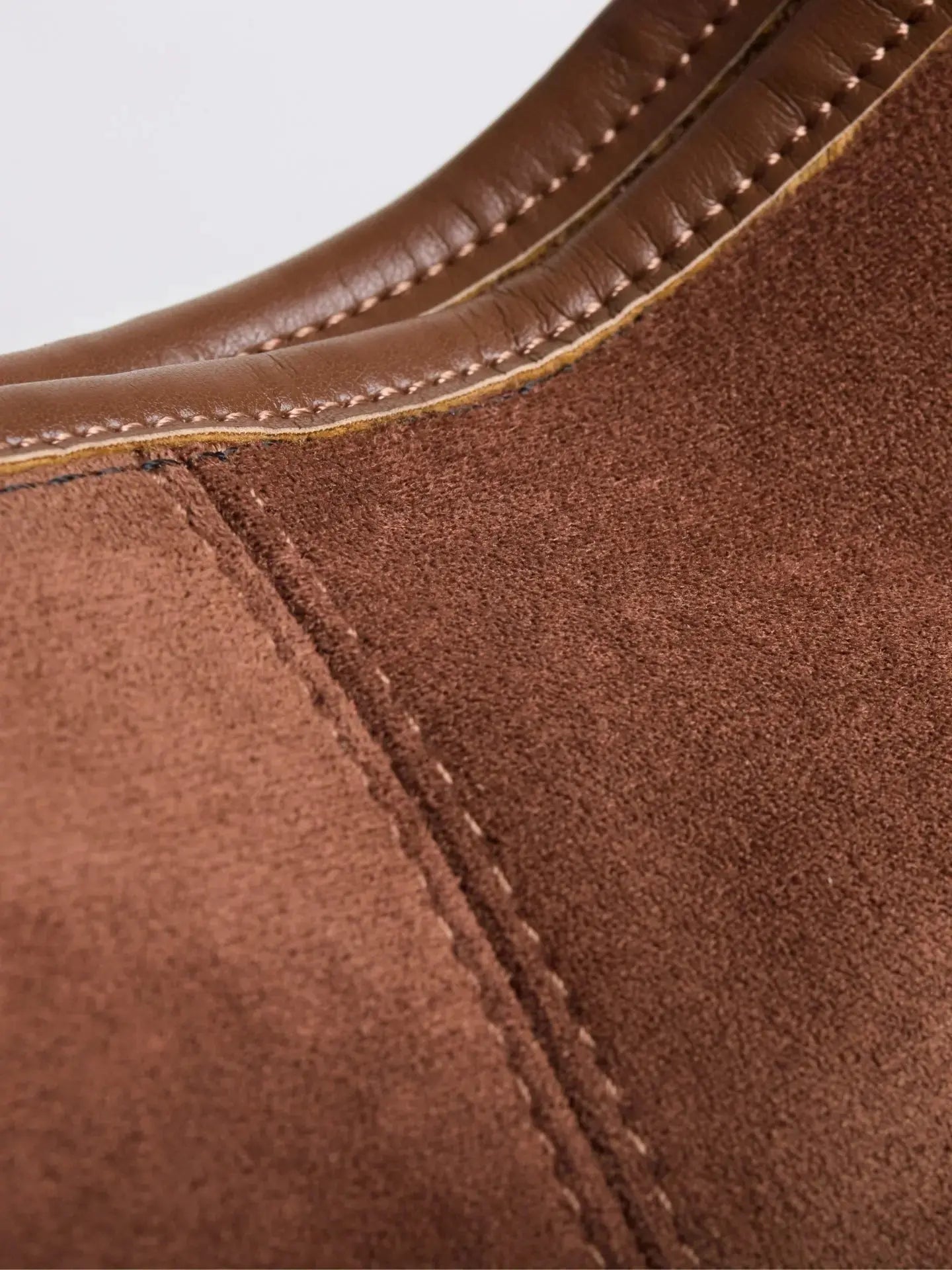 Suede Daily Leather Tote Noirvere