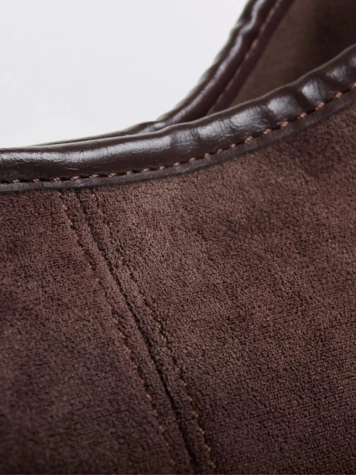 Suede Daily Leather Tote Noirvere