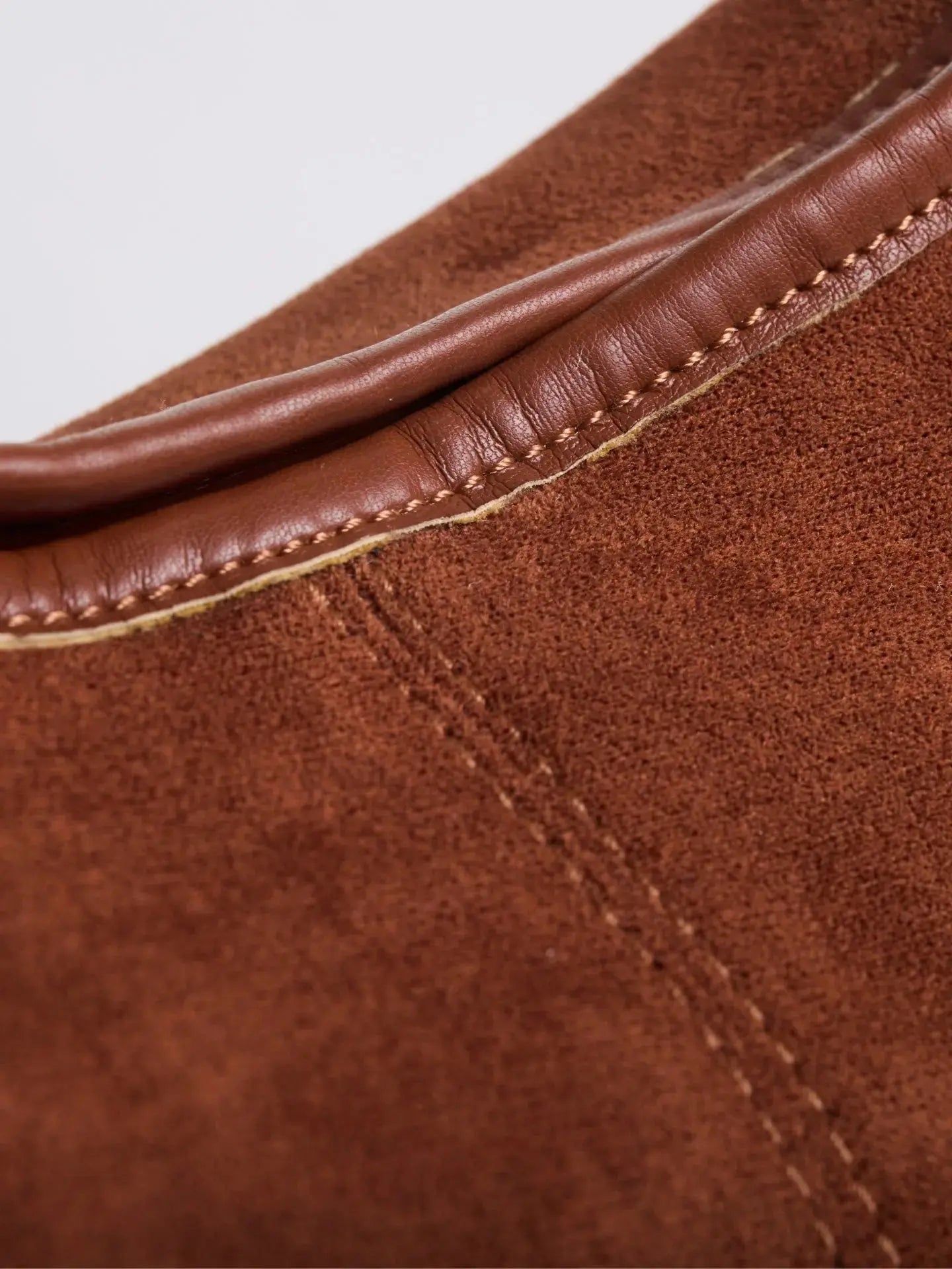 Suede Daily Leather Tote Noirvere