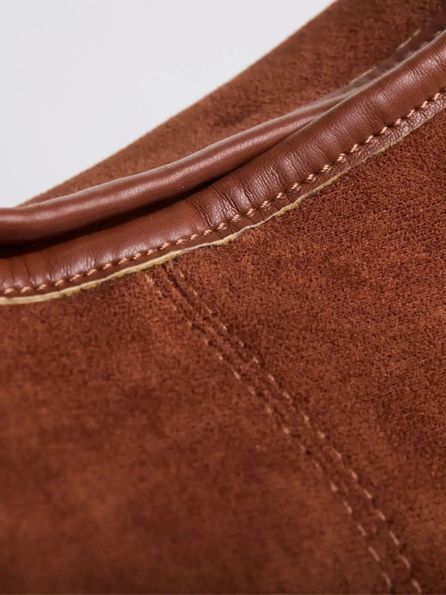 Suede Daily Leather Tote Noirvere