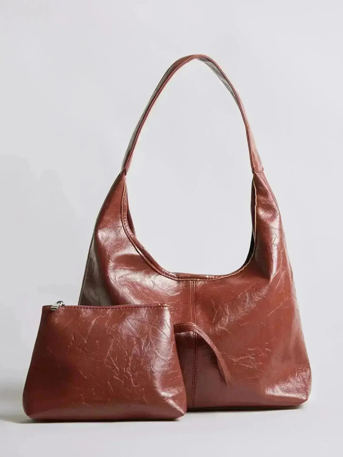 Scarlett Distressed Leather Tote Noirvere