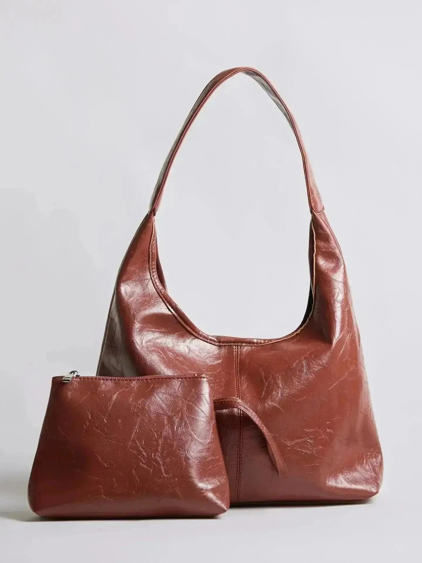 Scarlett Distressed Leather Tote Noirvere