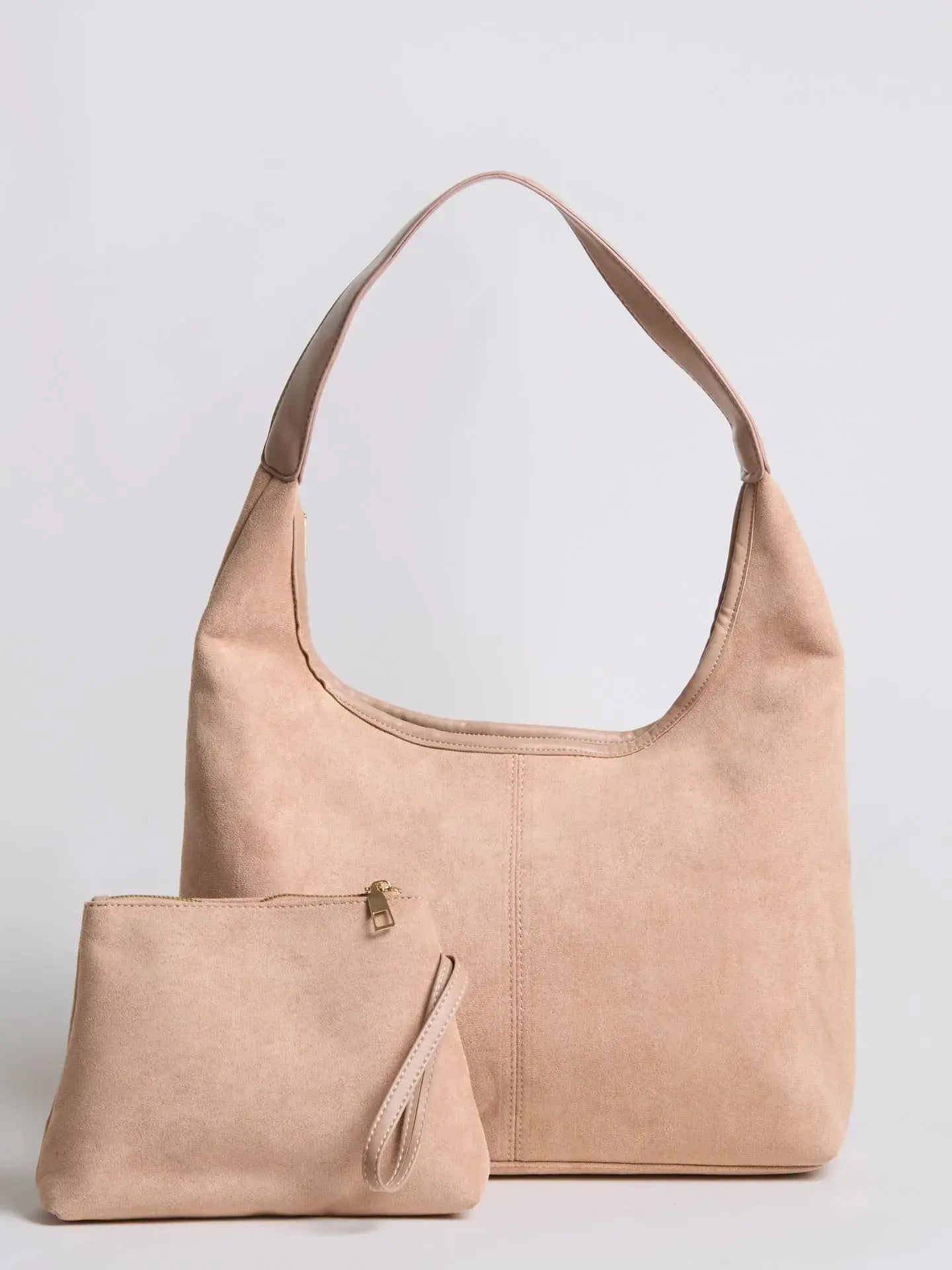 Suede Daily Leather Tote Noirvere