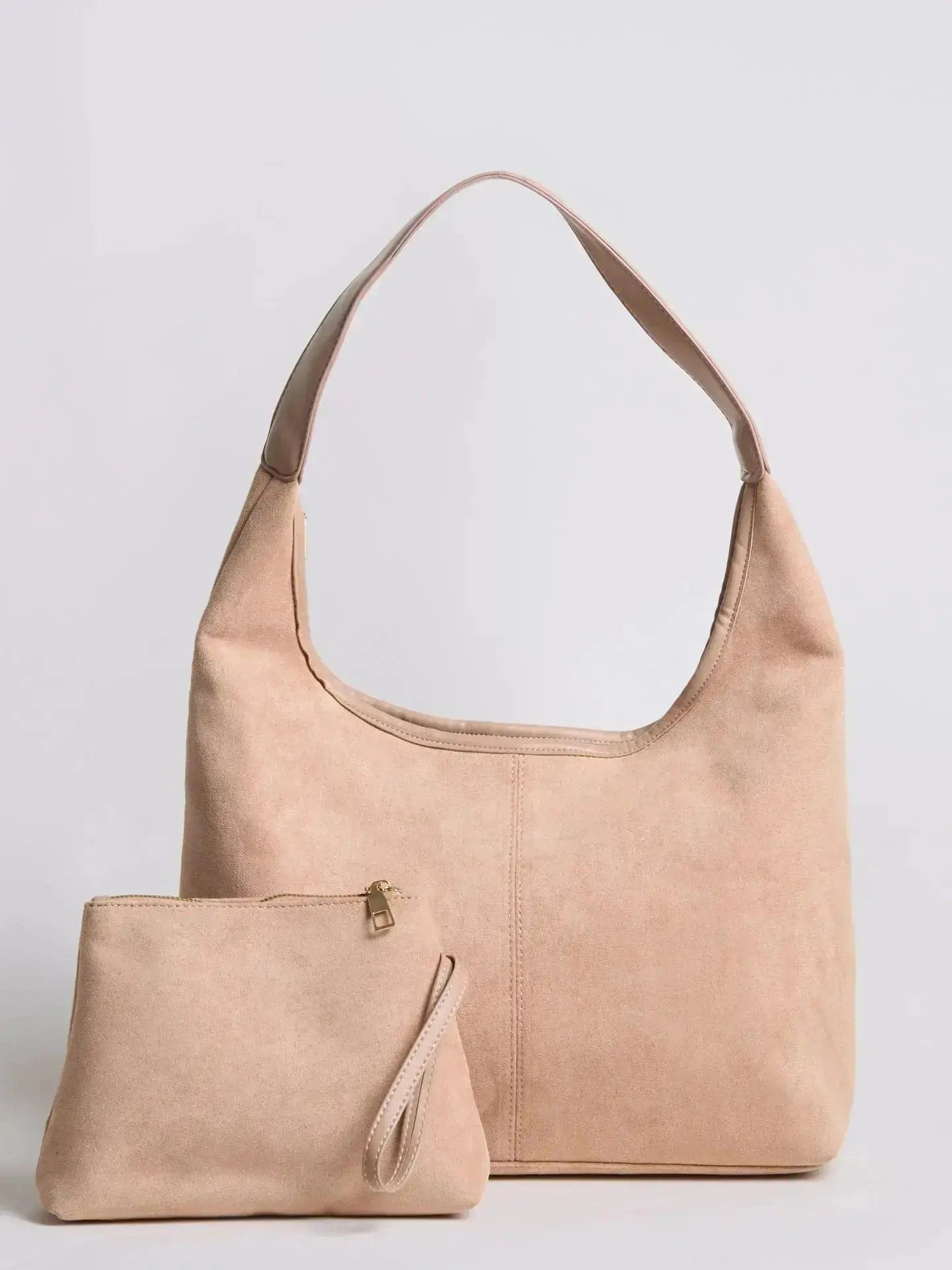Suede Daily Leather Tote Noirvere