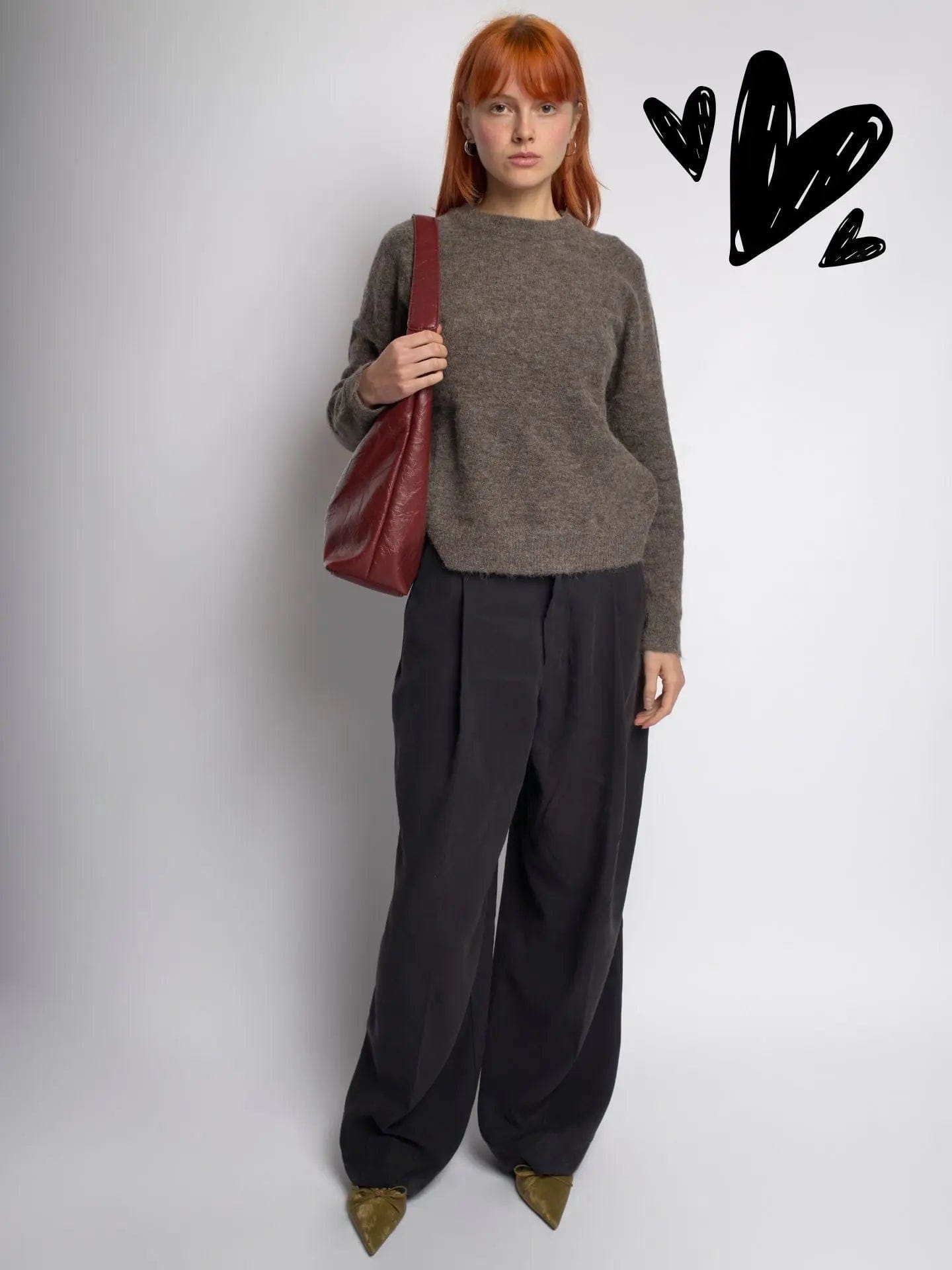 Scarlett Distressed Leather Tote Noirvere