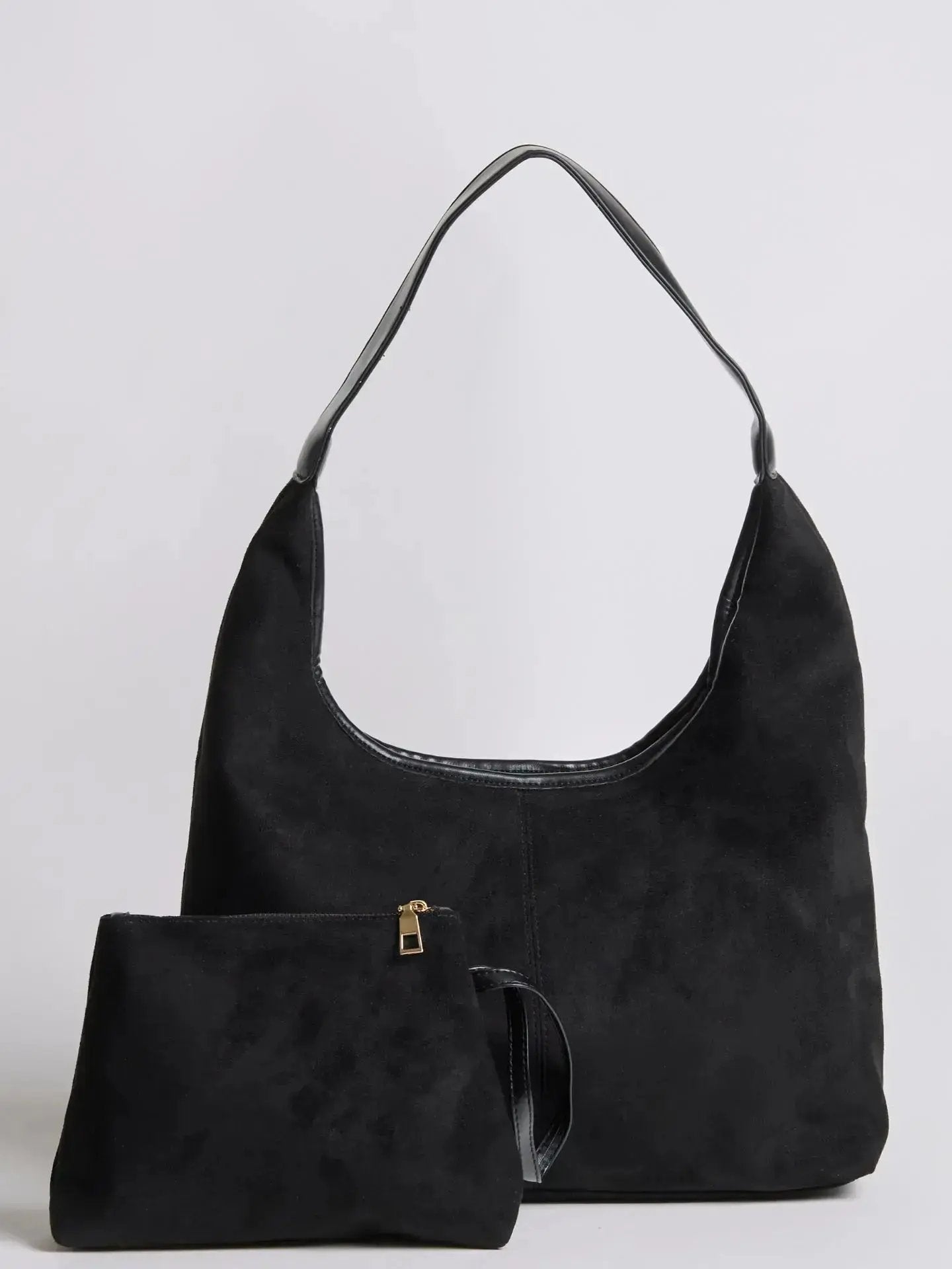 Suede Daily Leather Tote Noirvere