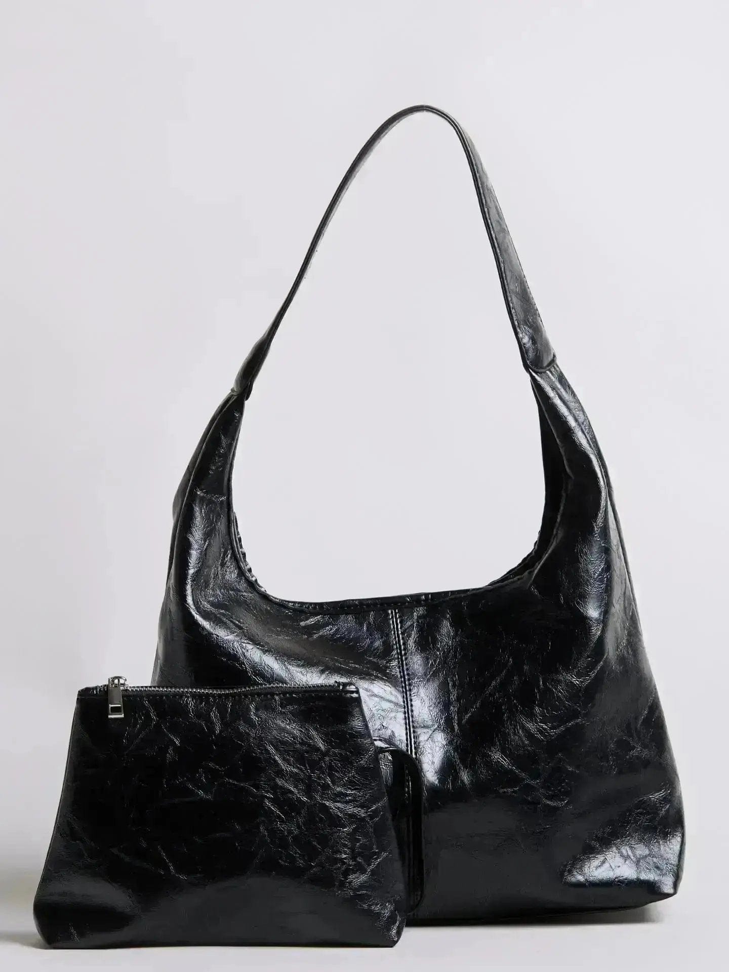 Scarlett Distressed Leather Tote Noirvere
