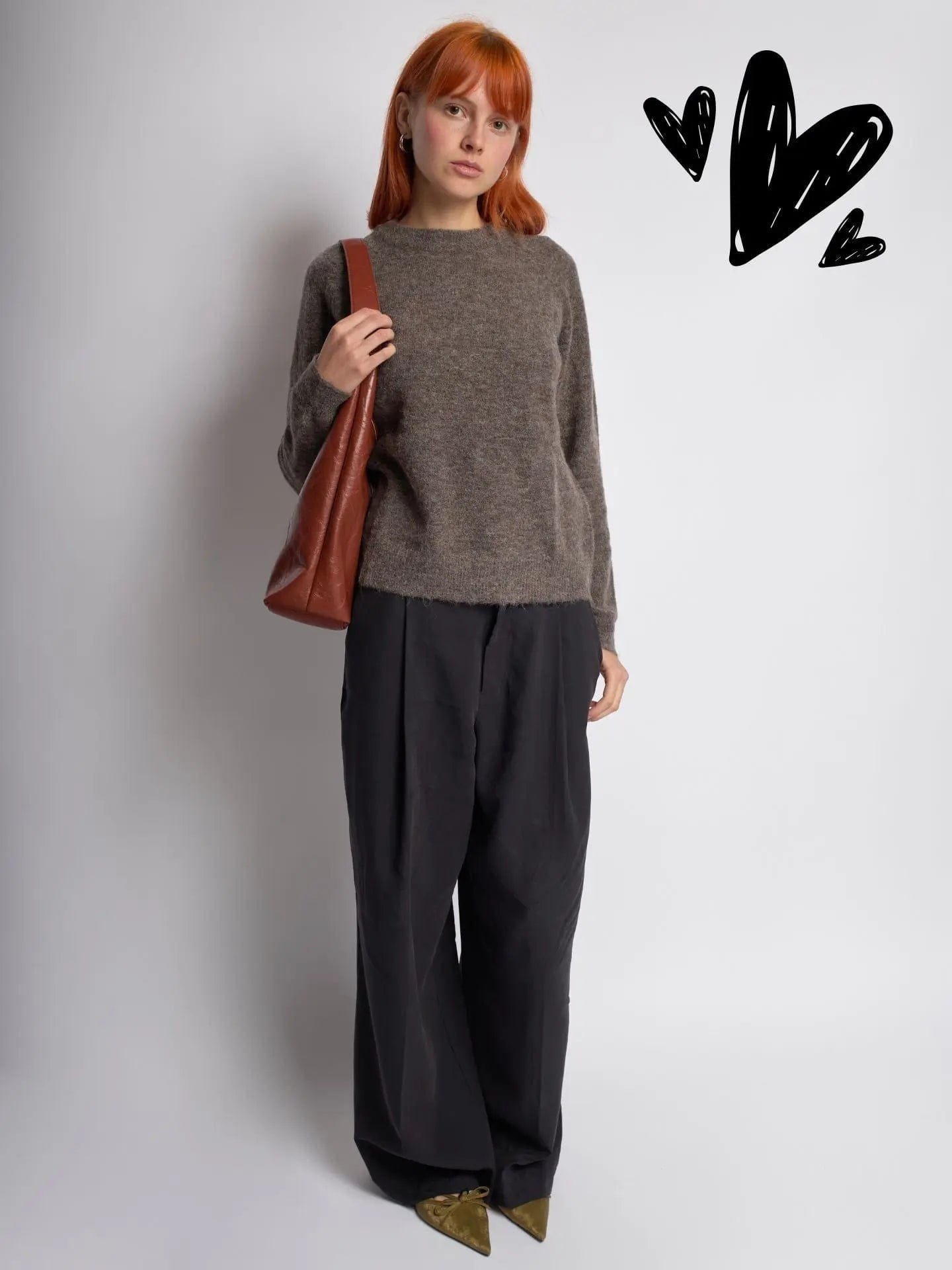 Scarlett Distressed Leather Tote Noirvere