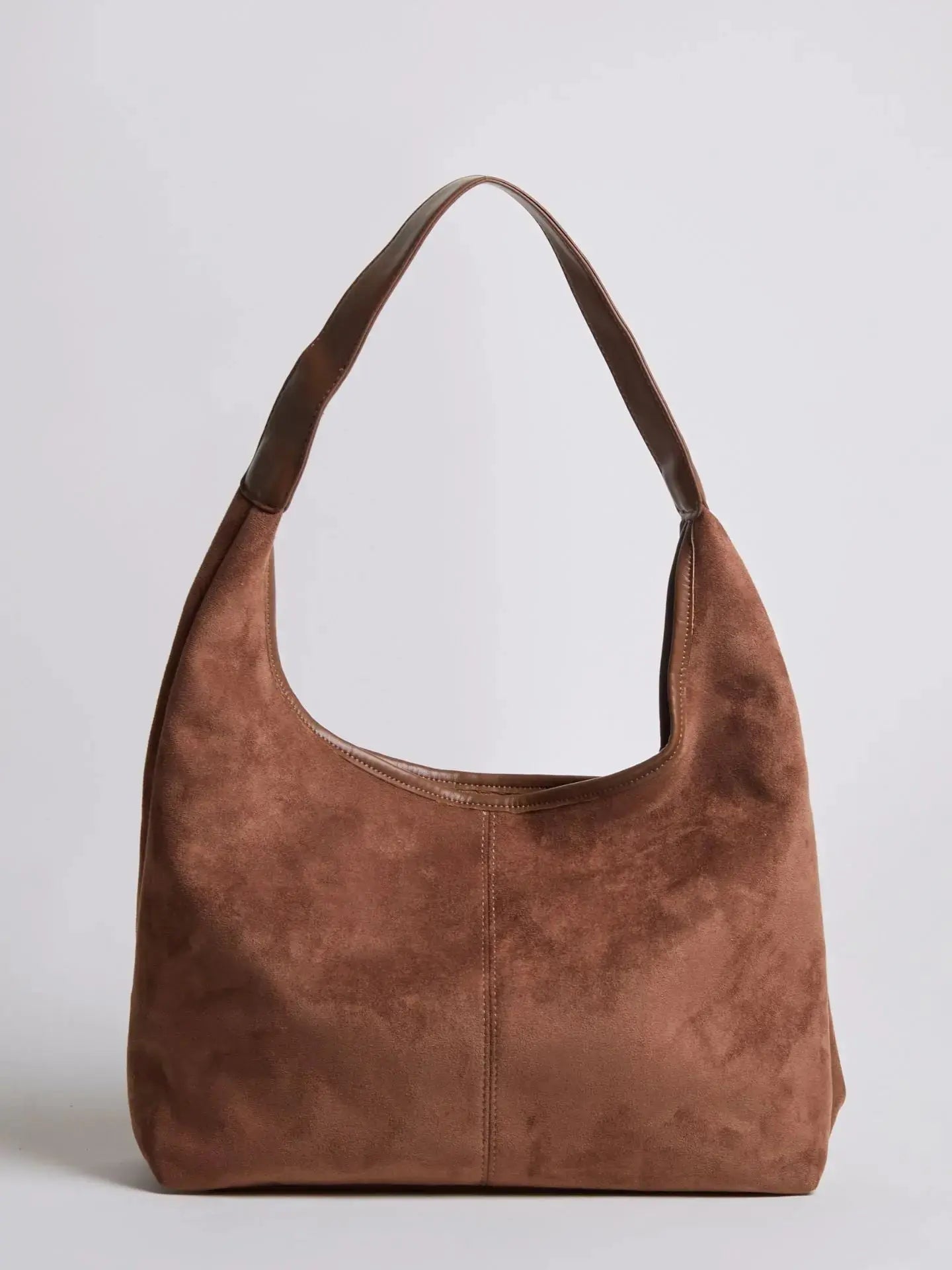 Suede Daily Leather Tote Noirvere