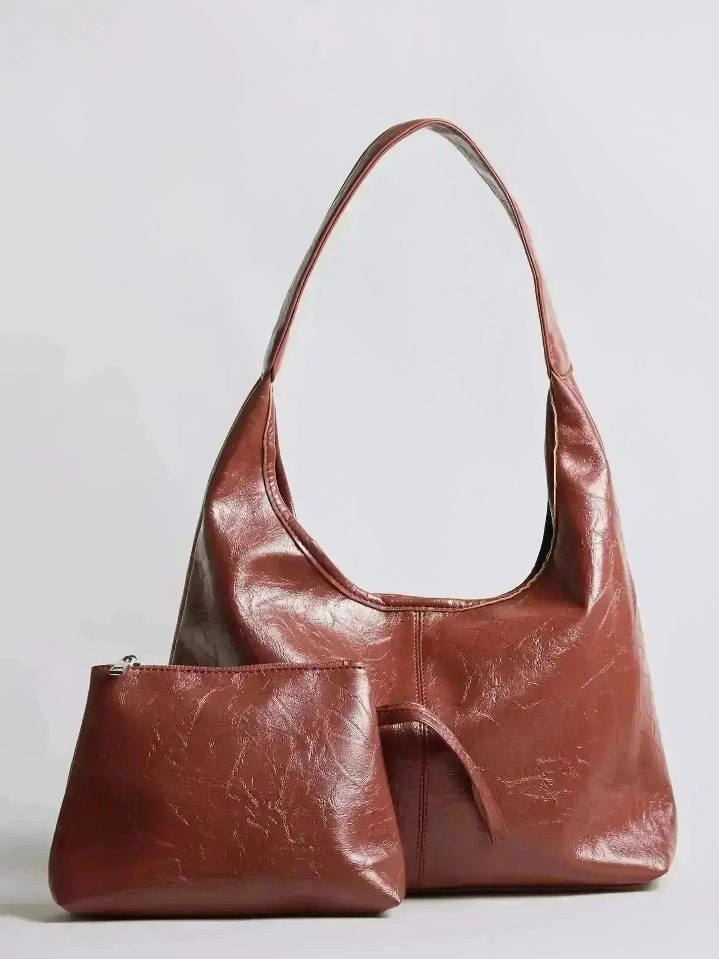 Scarlett Distressed Leather Tote Noirvere