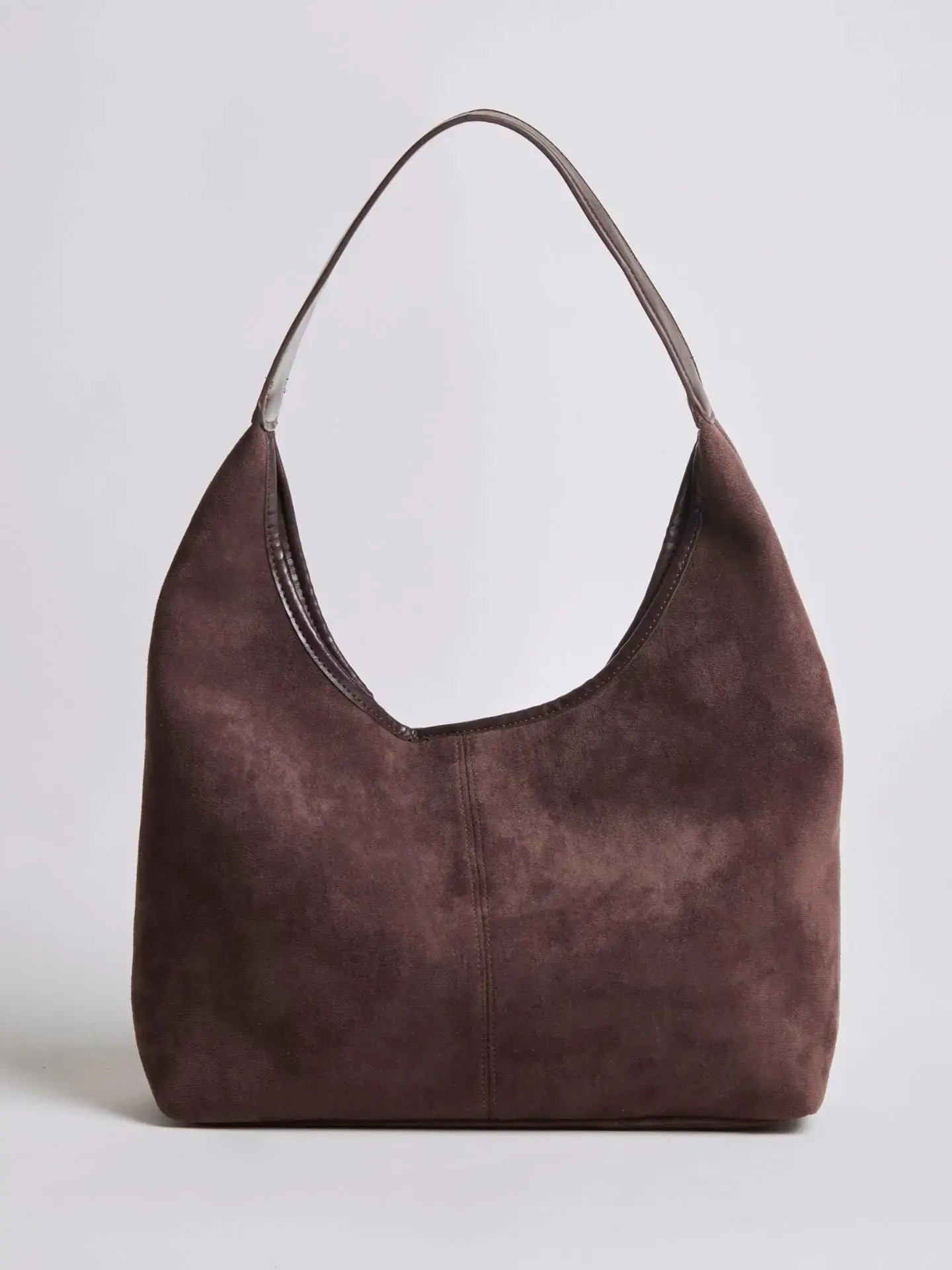 Suede Daily Leather Tote Noirvere