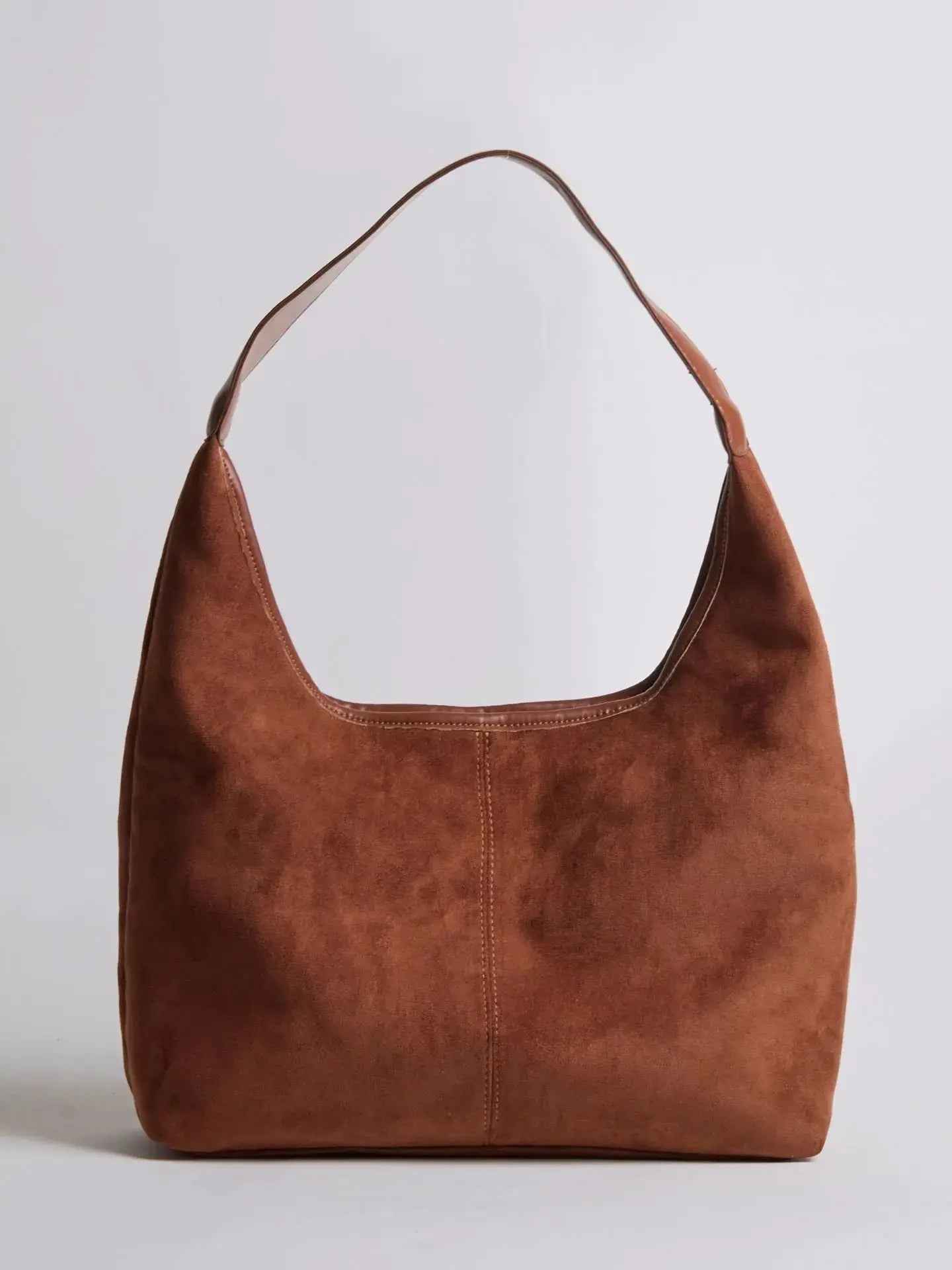 Suede Daily Leather Tote Noirvere