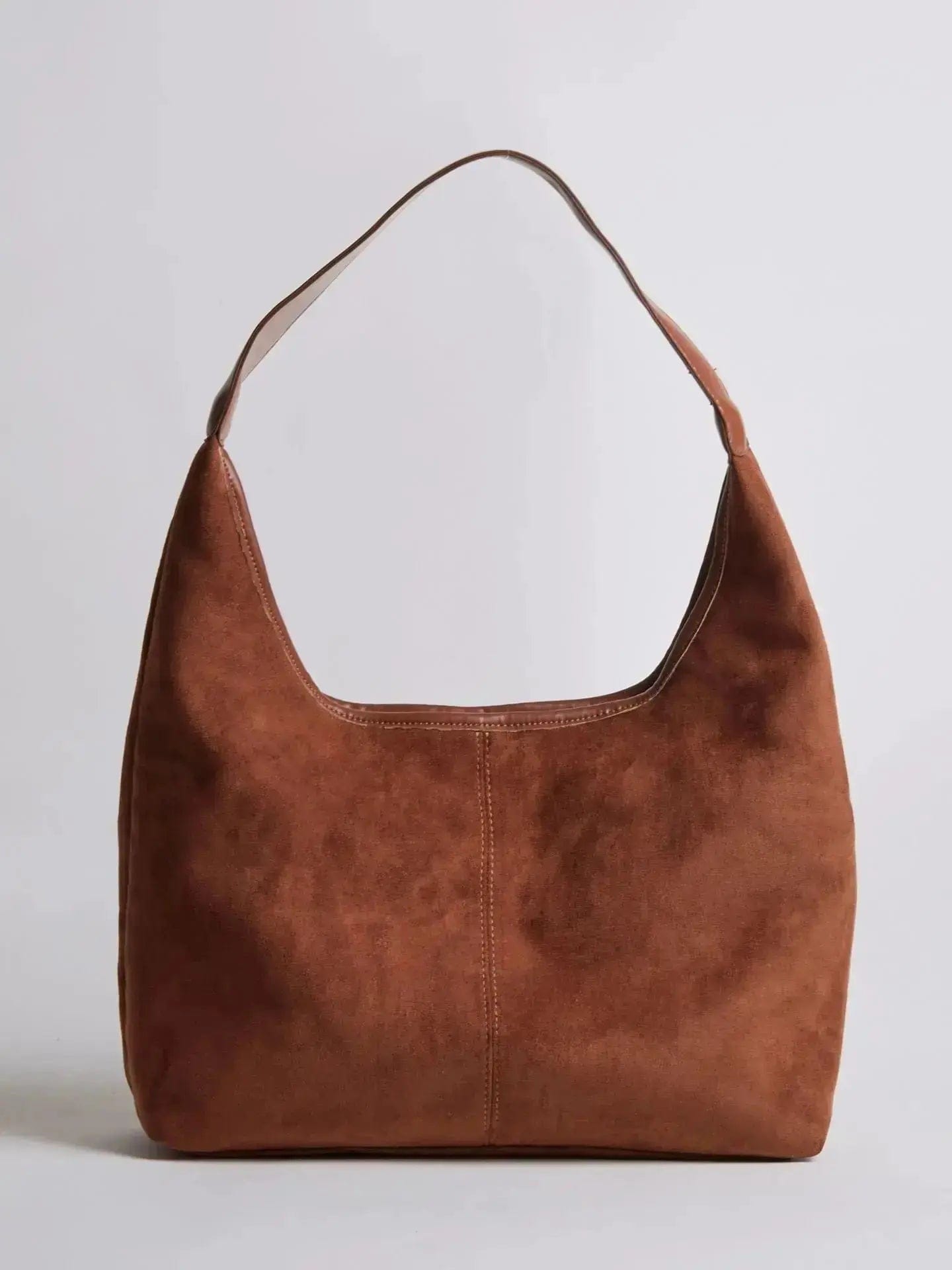Suede Daily Leather Tote Noirvere