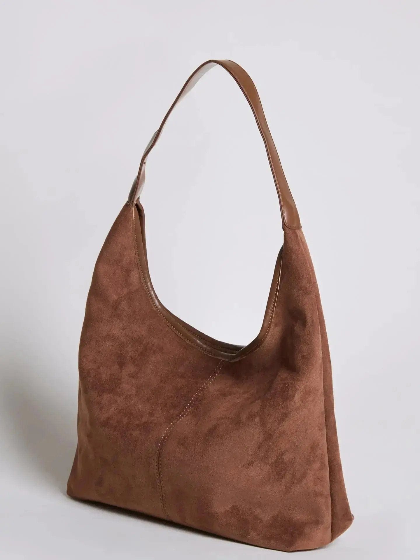 Suede Daily Leather Tote Noirvere