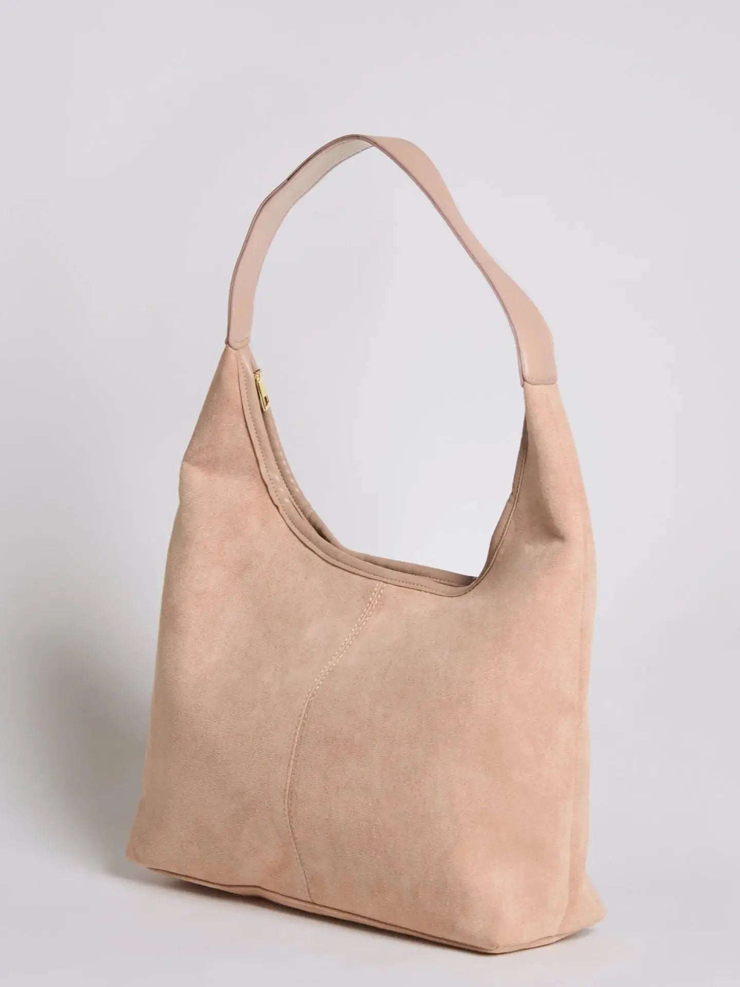 Suede Daily Leather Tote Noirvere
