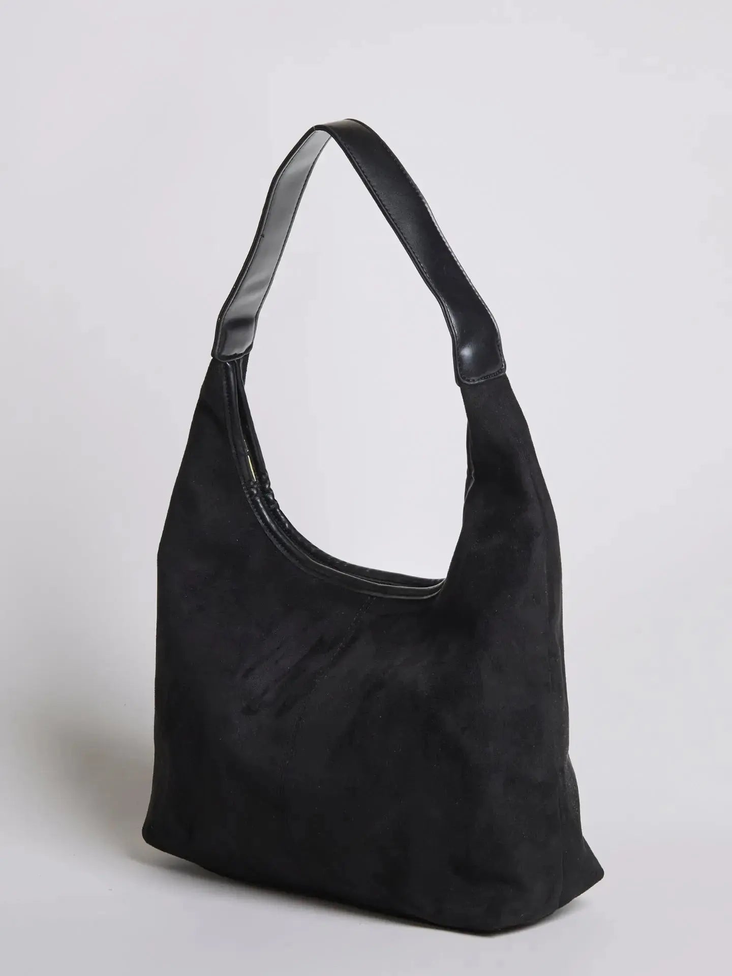 Suede Daily Leather Tote Noirvere