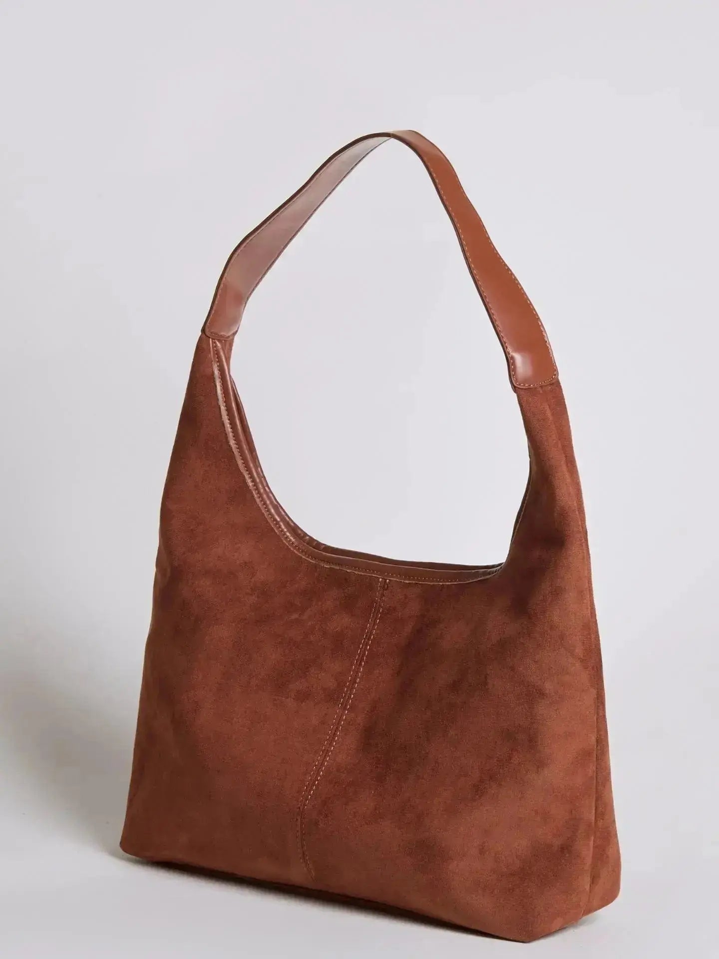Suede Daily Leather Tote Noirvere