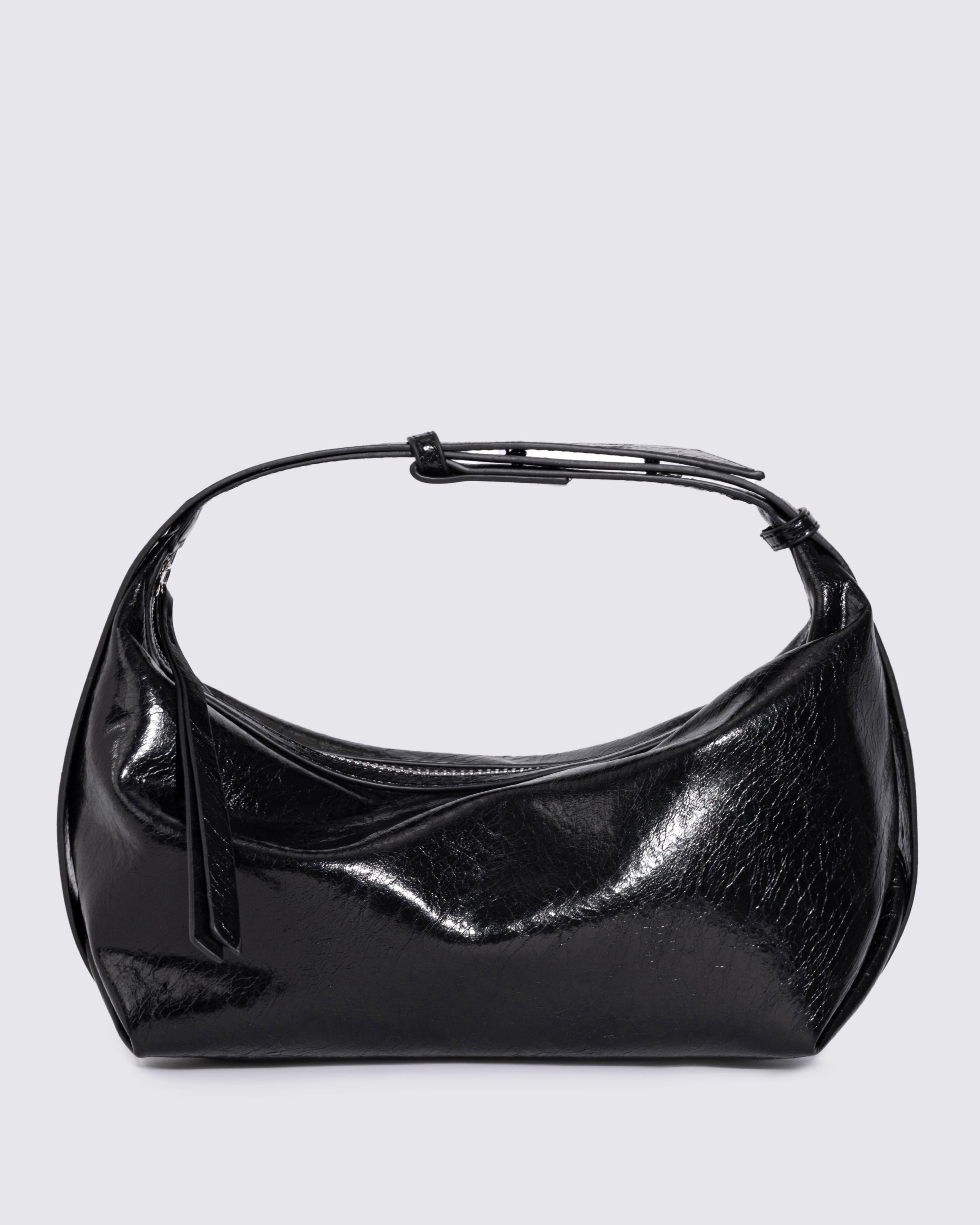 Frida Distressed Leather Sling Noirvere