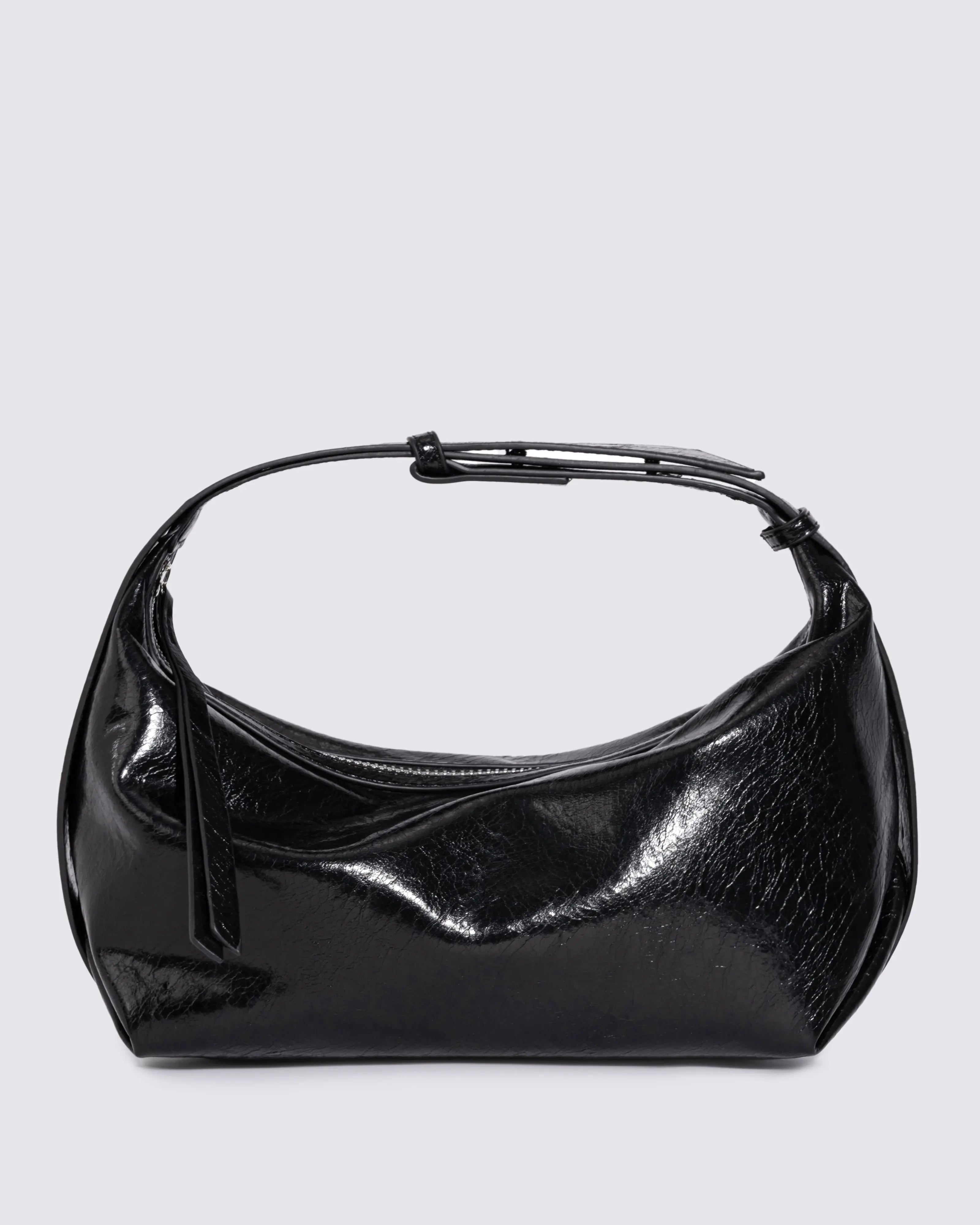 Frida Distressed Leather Sling Noirvere