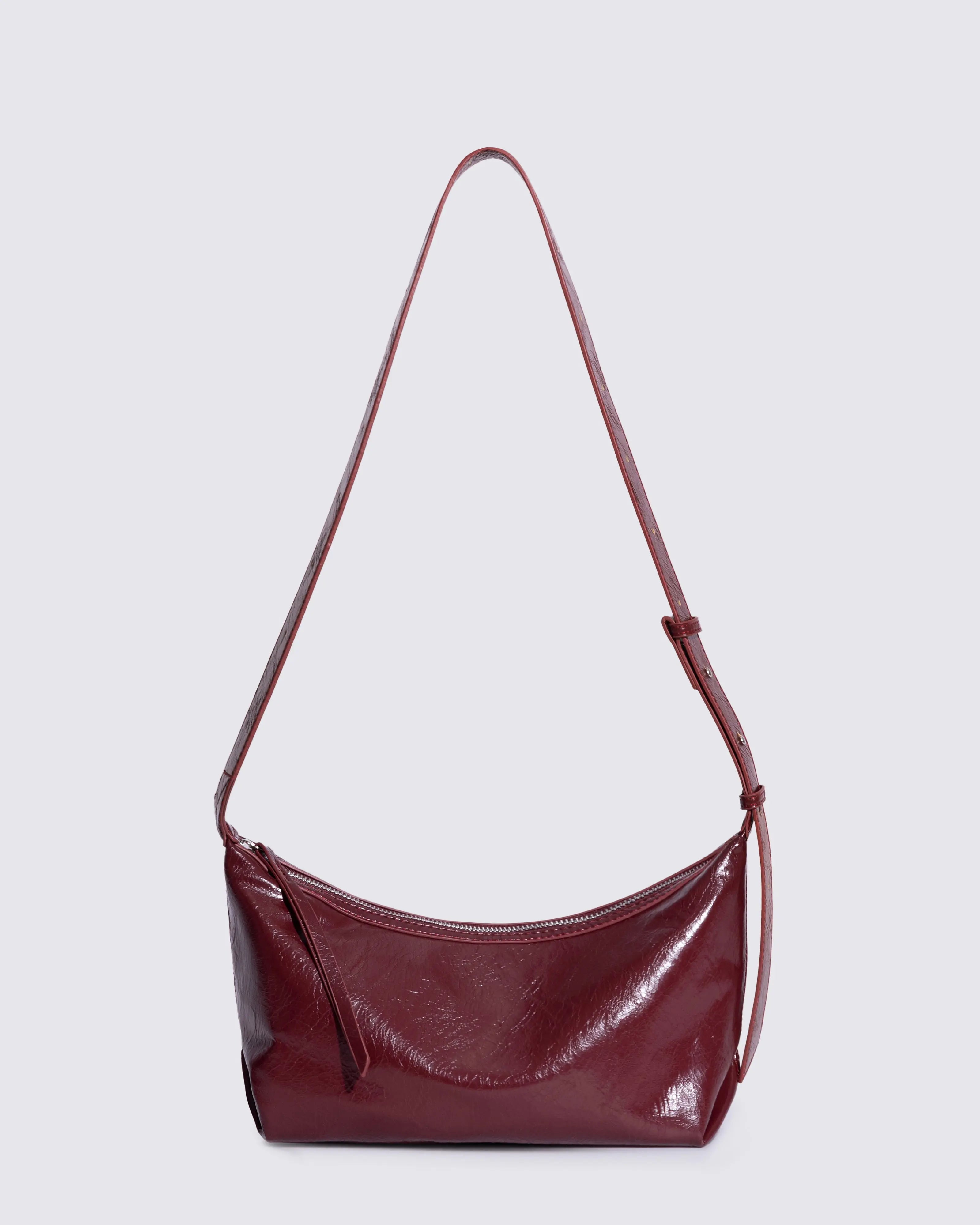 Frida Distressed Leather Sling Noirvere