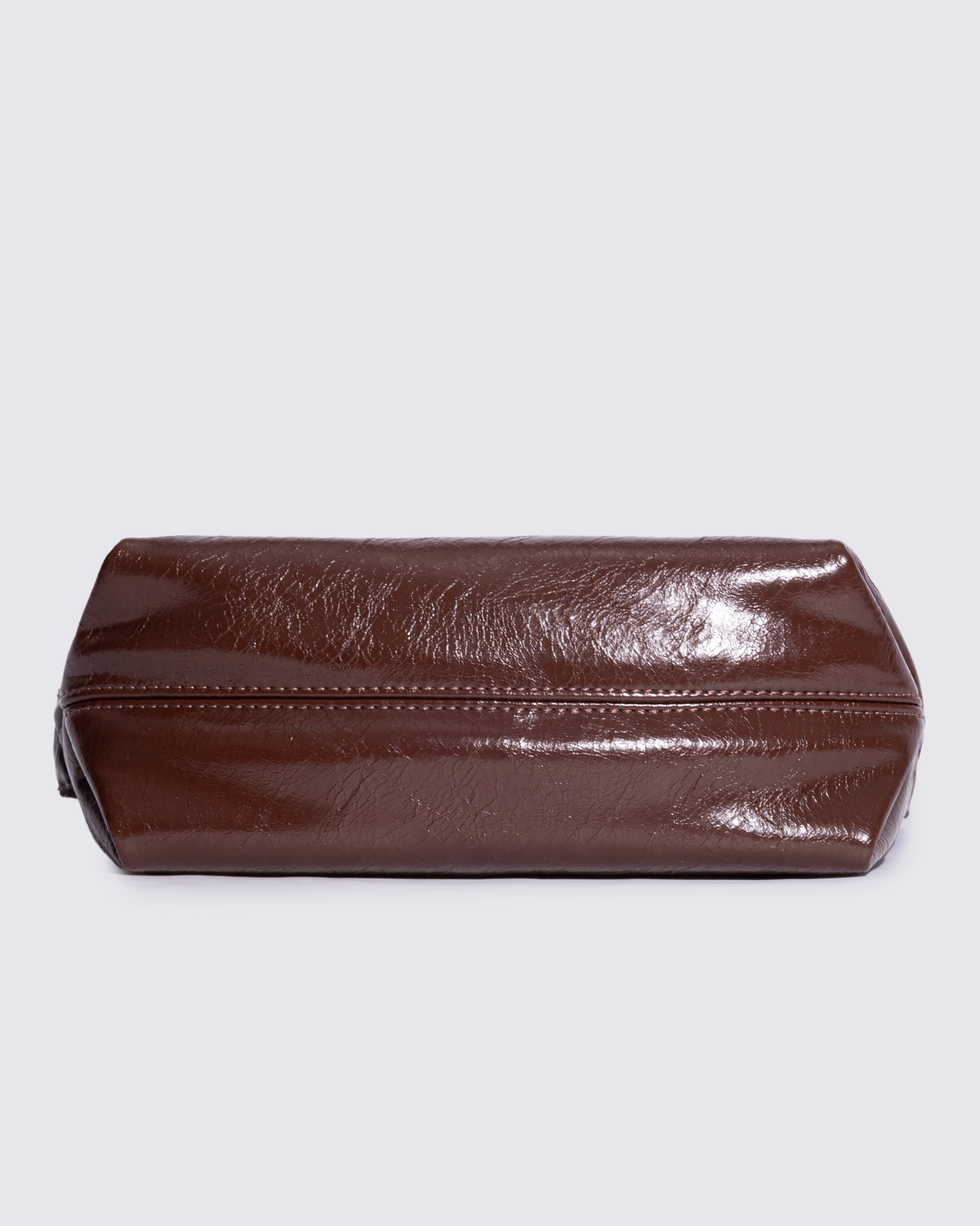 Frida Distressed Leather Sling Noirvere