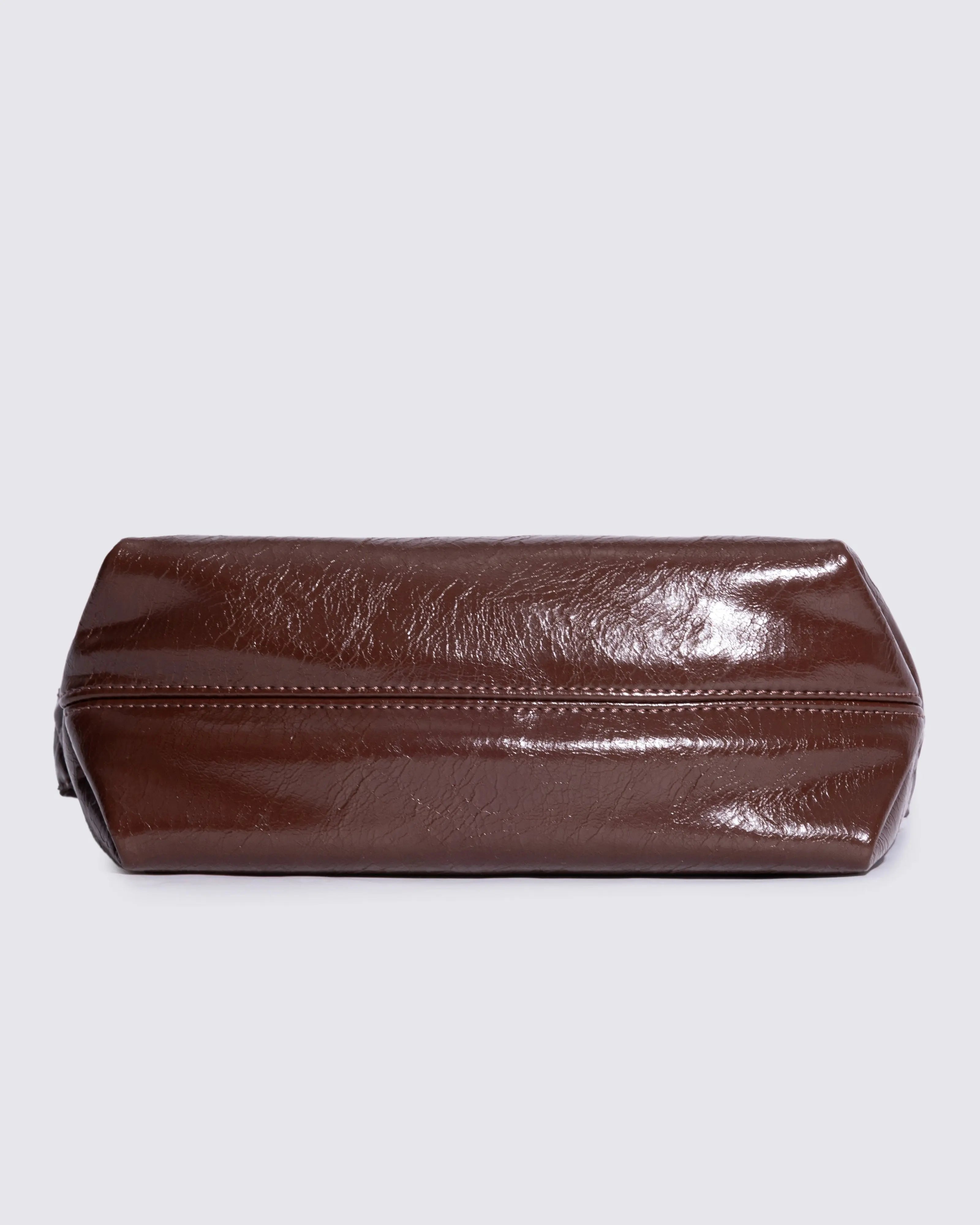 Frida Distressed Leather Sling Noirvere