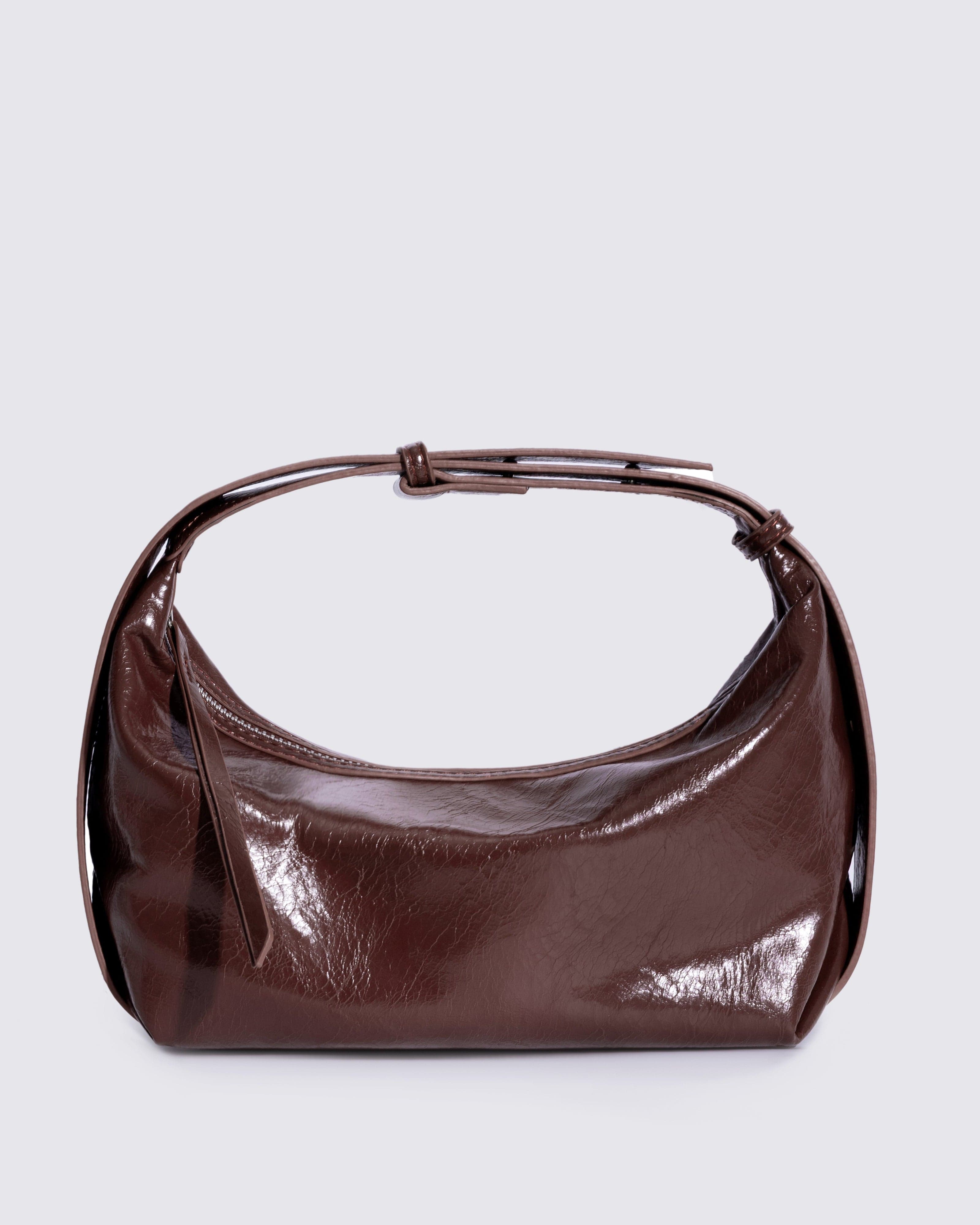 Frida Distressed Leather Sling Noirvere