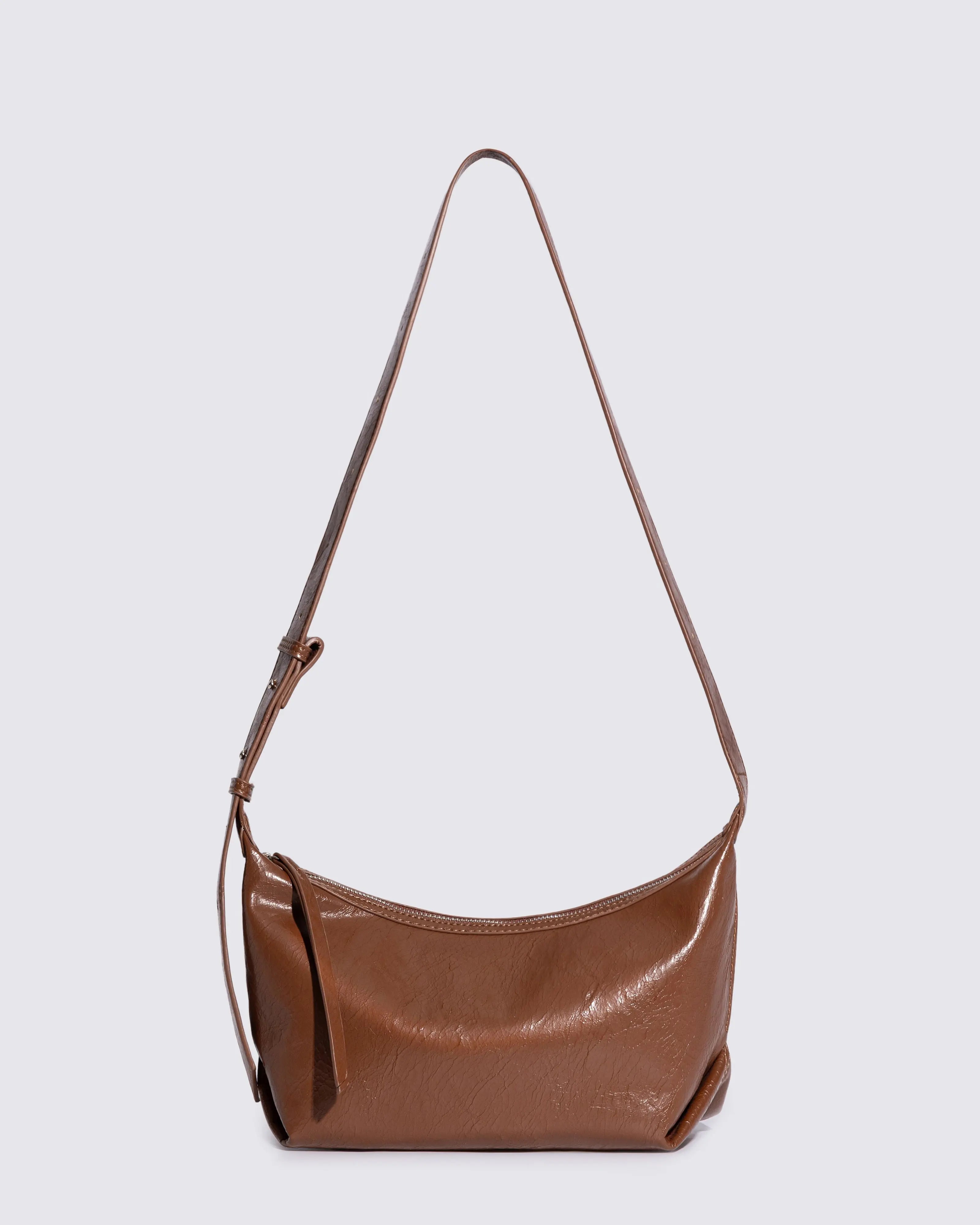 Frida Distressed Leather Sling Noirvere