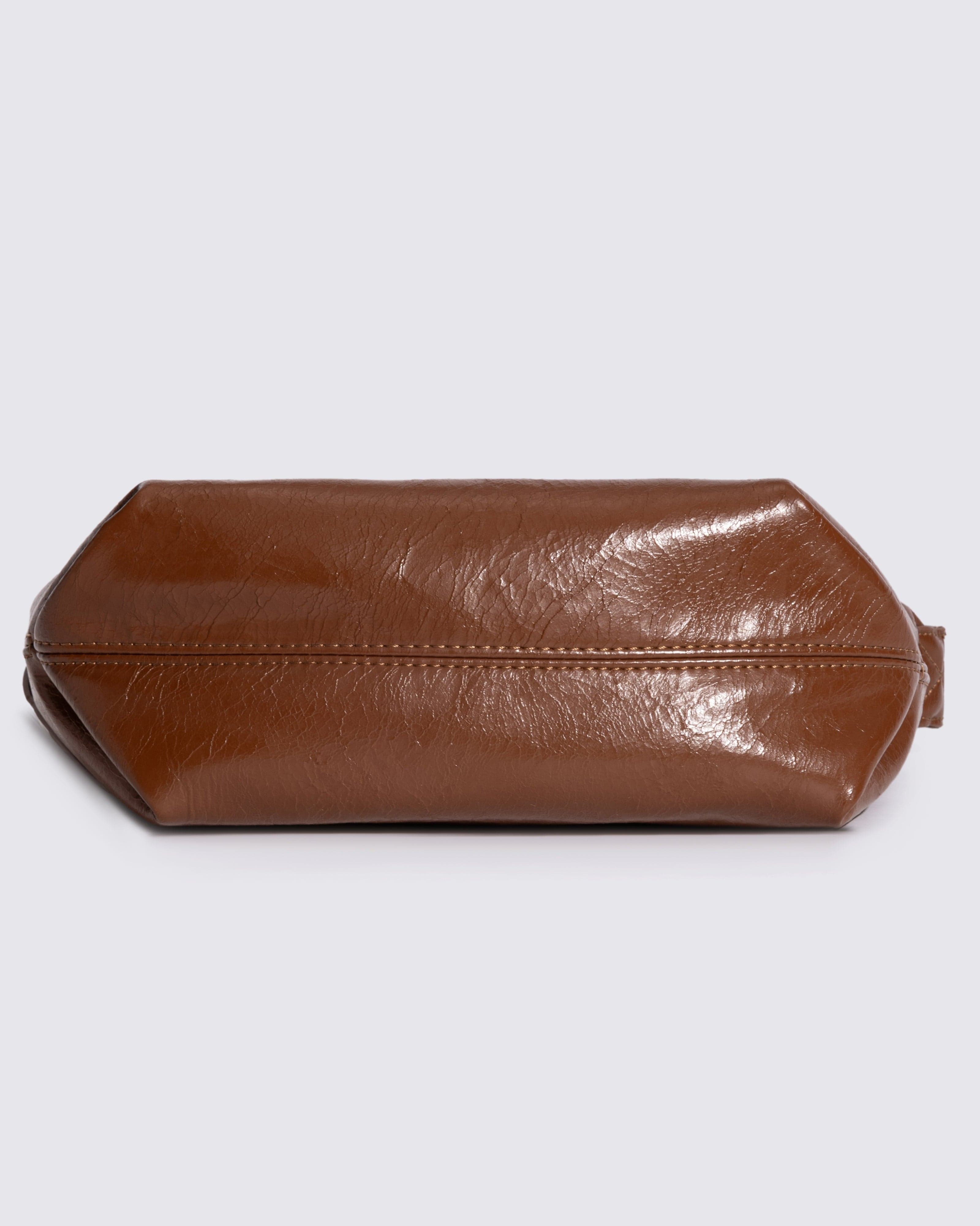 Frida Distressed Leather Sling Noirvere