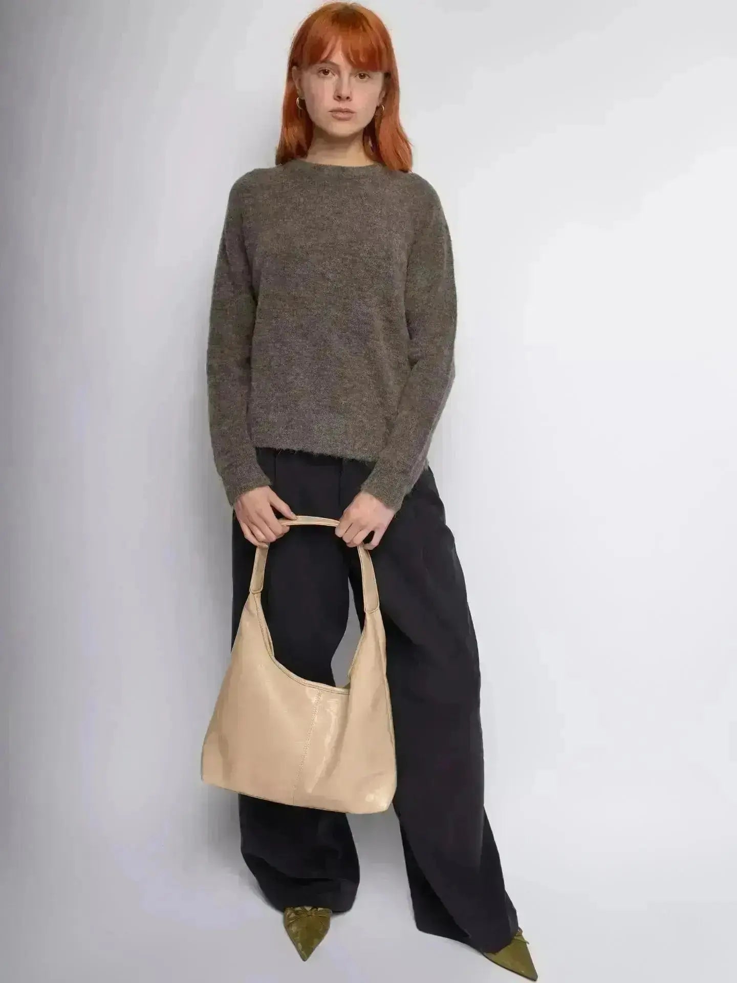 Scarlett Distressed Leather Tote Noirvere