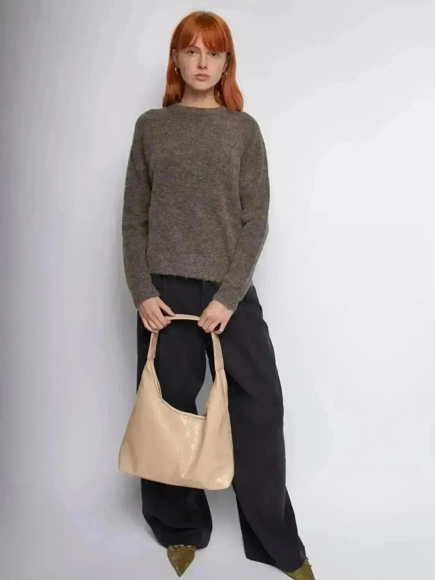 Scarlett Distressed Leather Tote Noirvere