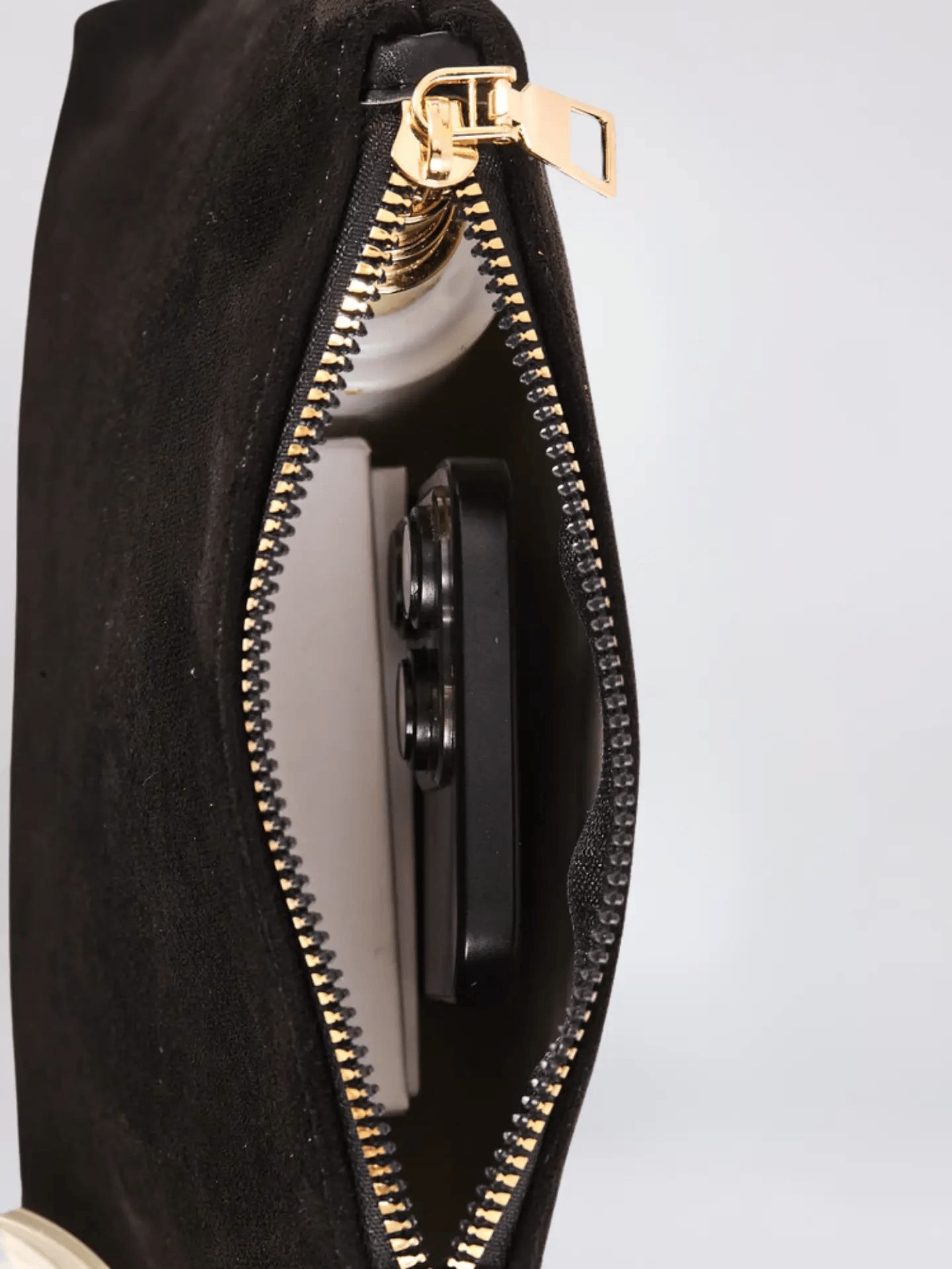 Suede Mini Pouch Noirvere