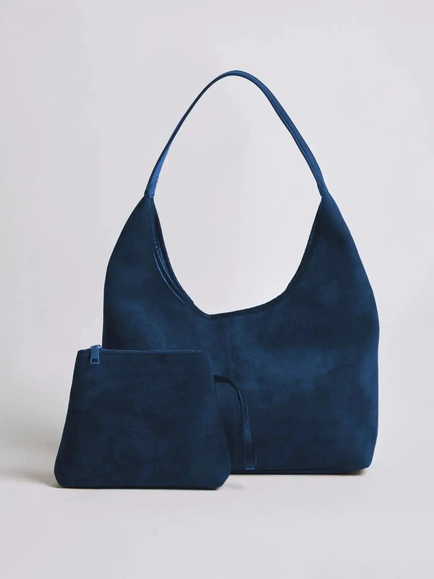 Suede Daily Leather Tote Noirvere