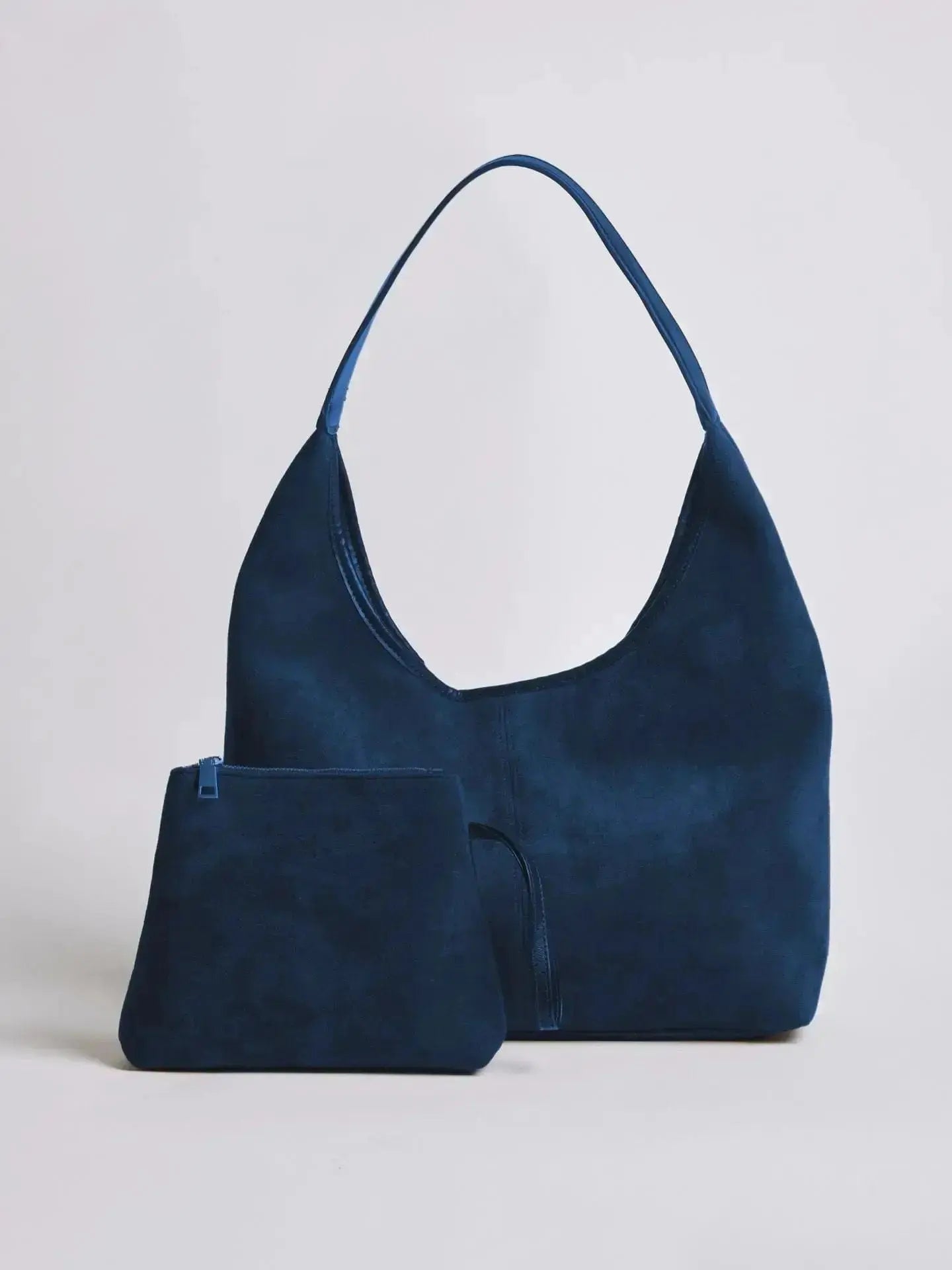 Suede Daily Leather Tote Noirvere