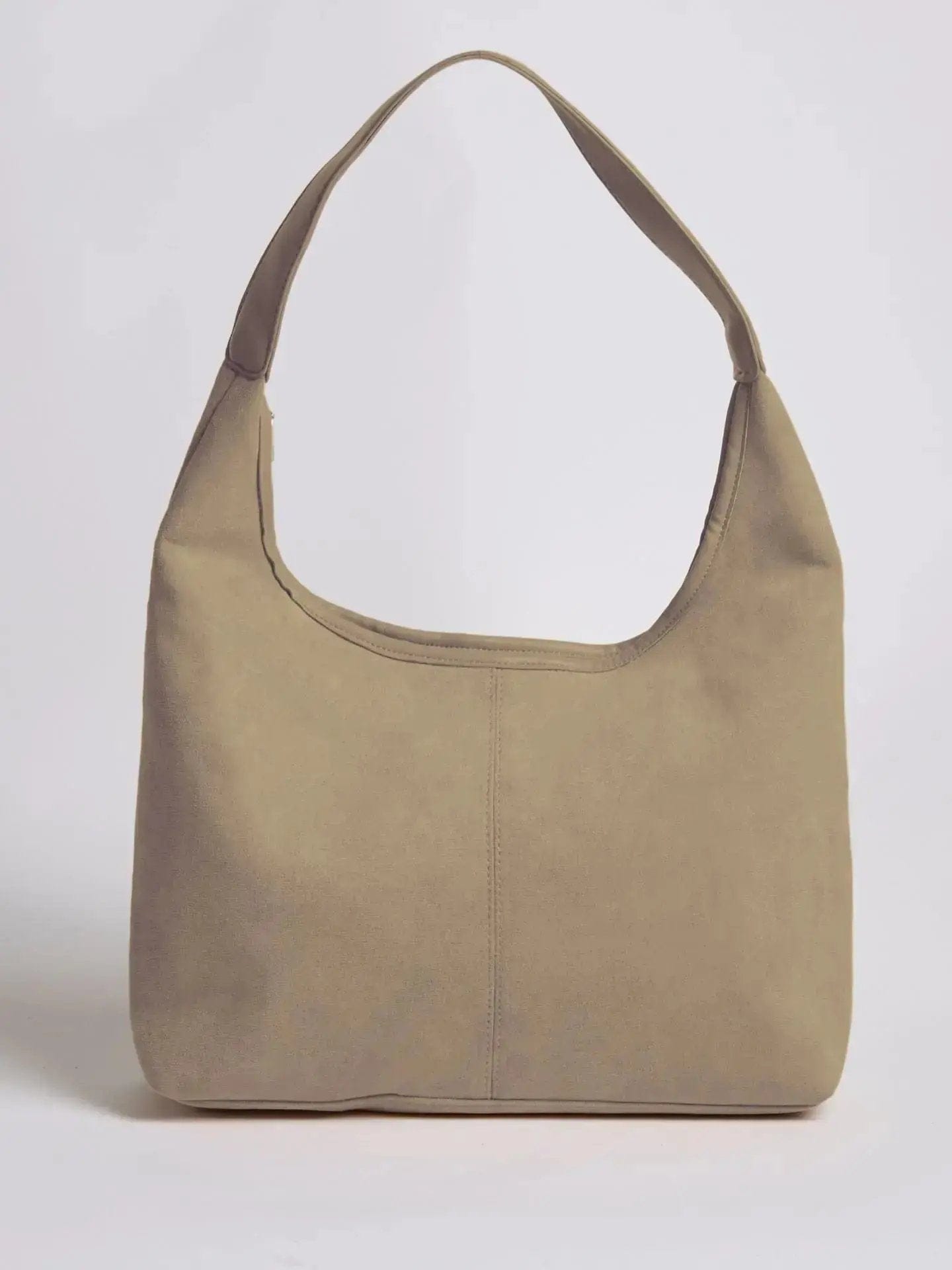 Suede Daily Leather Tote Noirvere