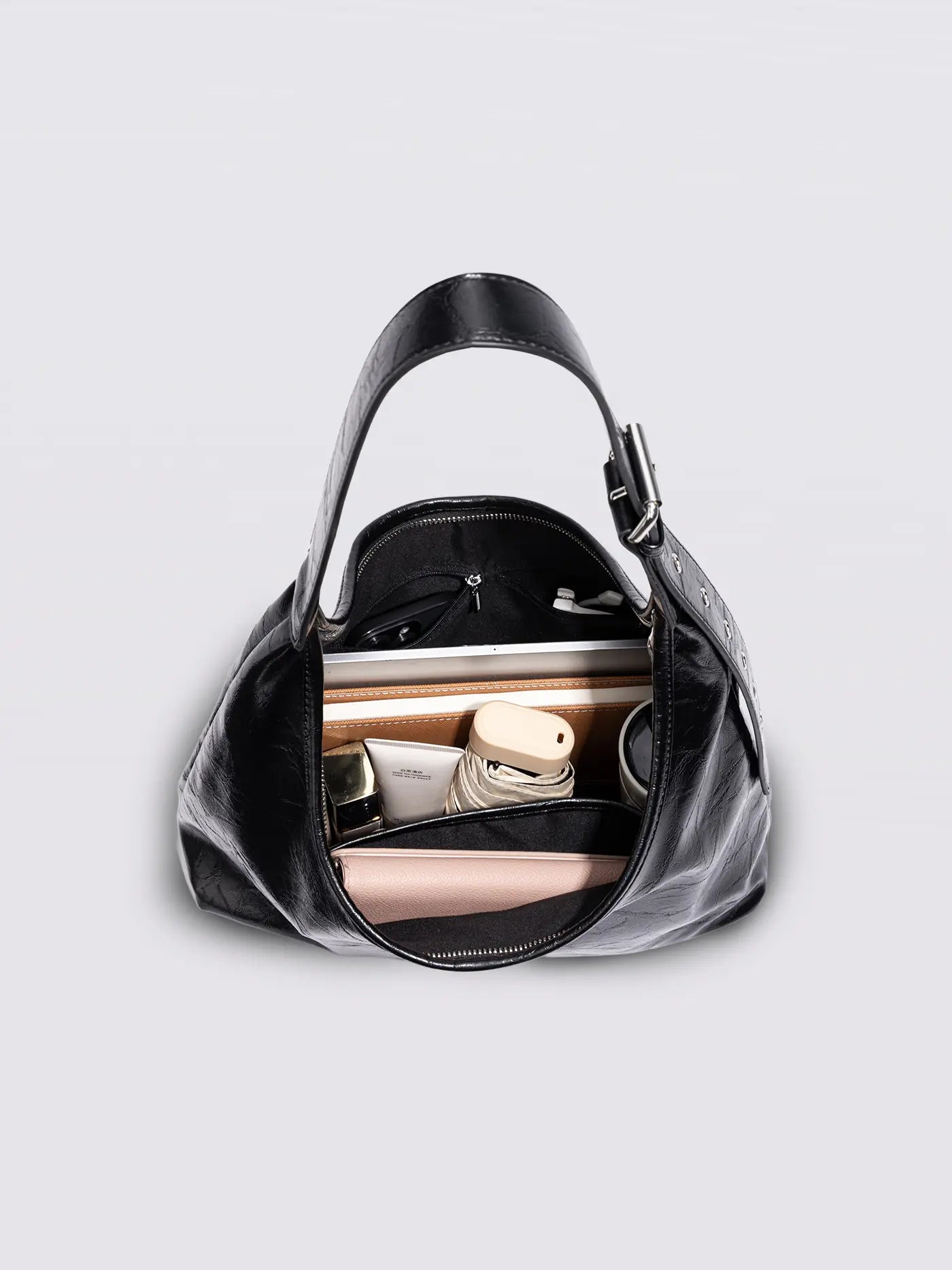 Crossbody Scarlett Distressed Leather Tote Noirvere