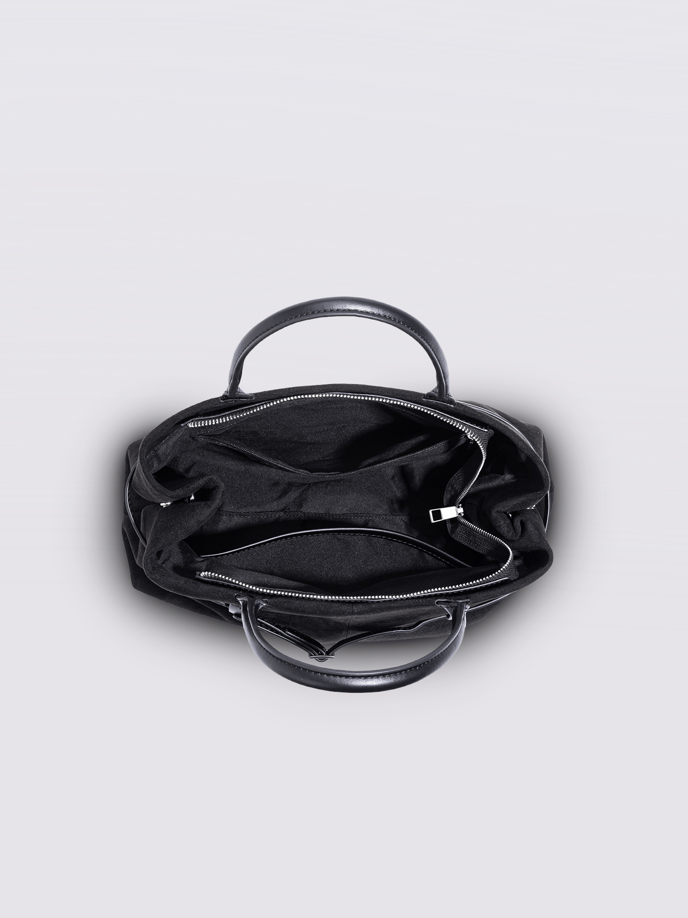 Suede Shopper with Adjustable Strap Noirvere