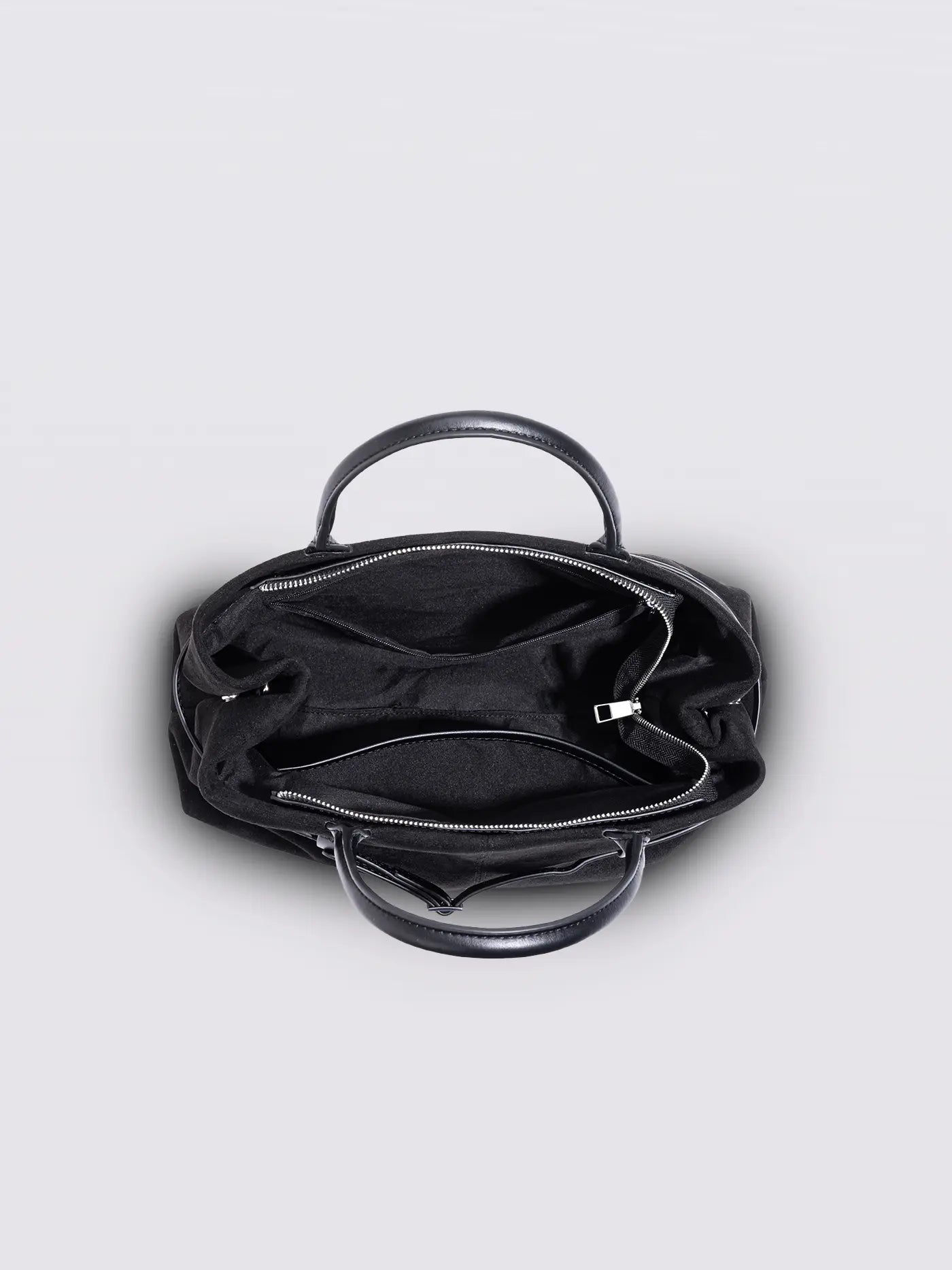 Suede Shopper with Adjustable Strap Noirvere