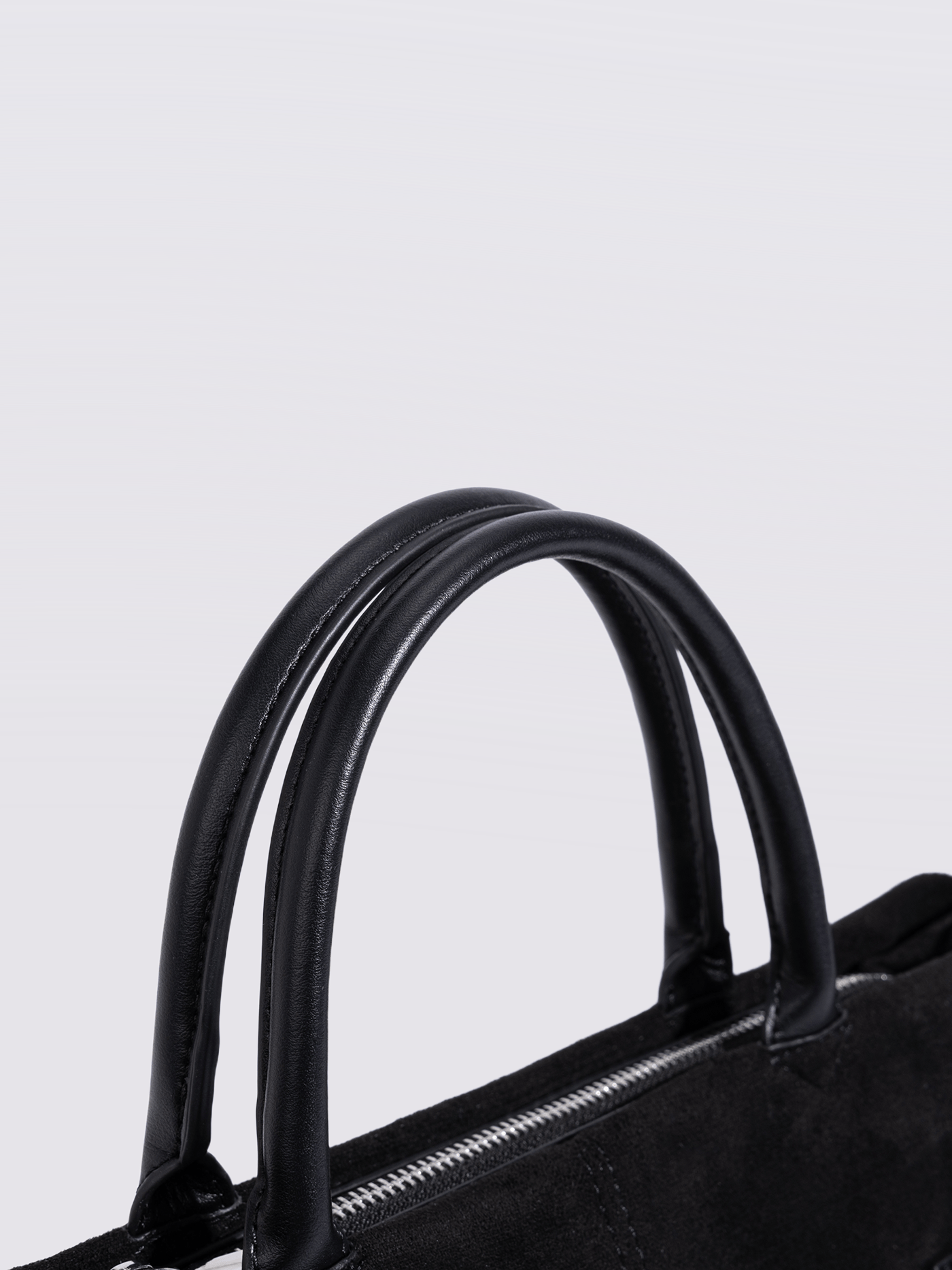 Suede Shopper with Adjustable Strap Noirvere