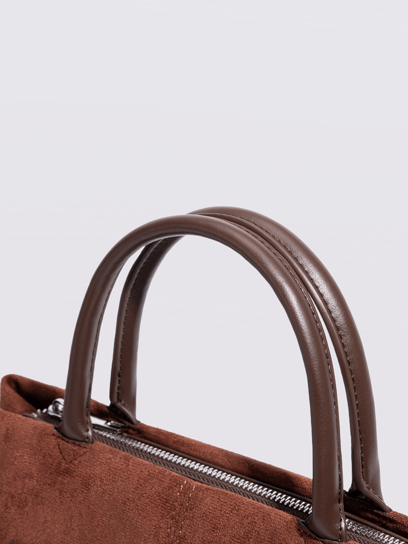 Suede Shopper with Adjustable Strap Noirvere