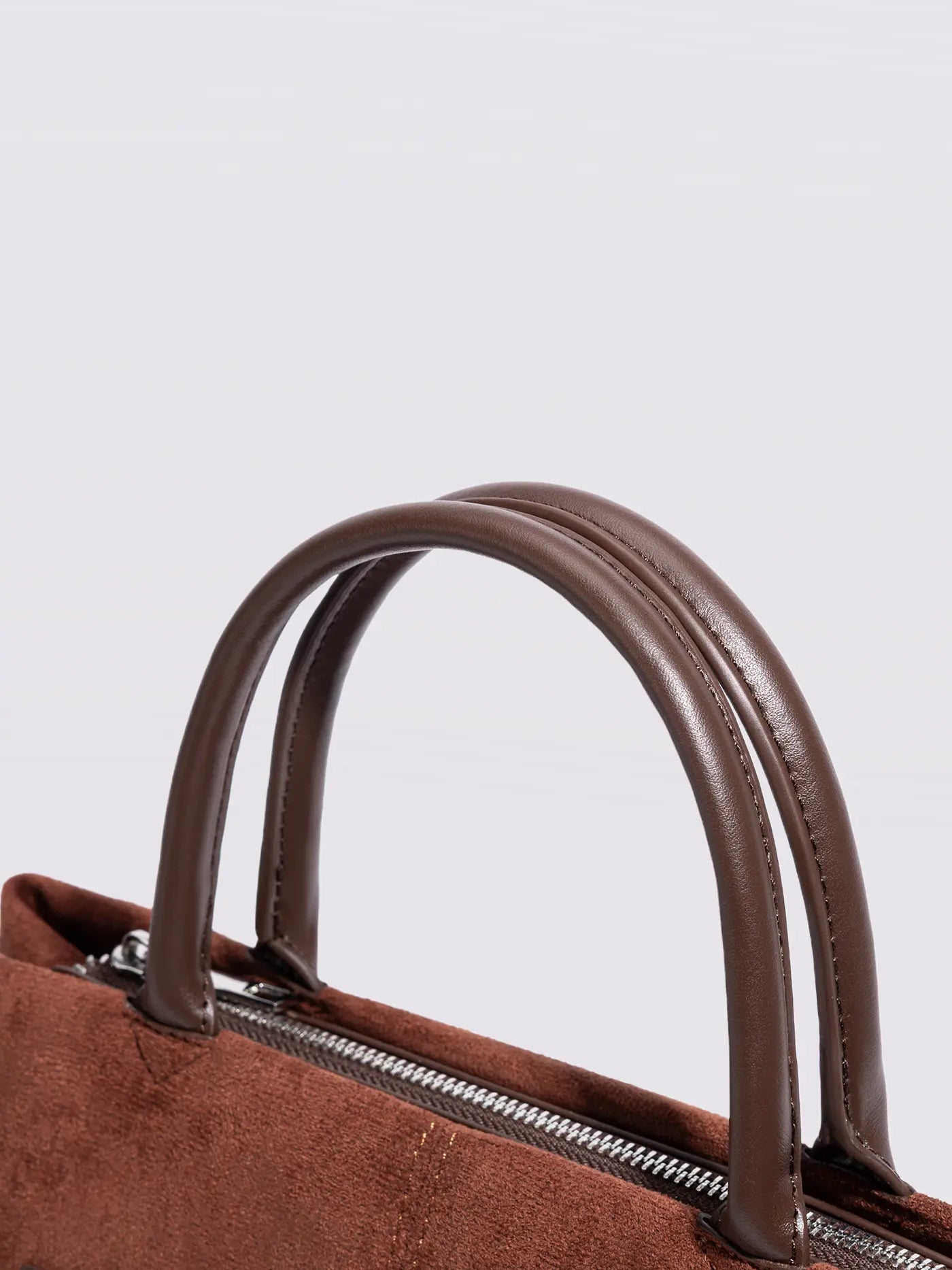 Suede Shopper with Adjustable Strap Noirvere