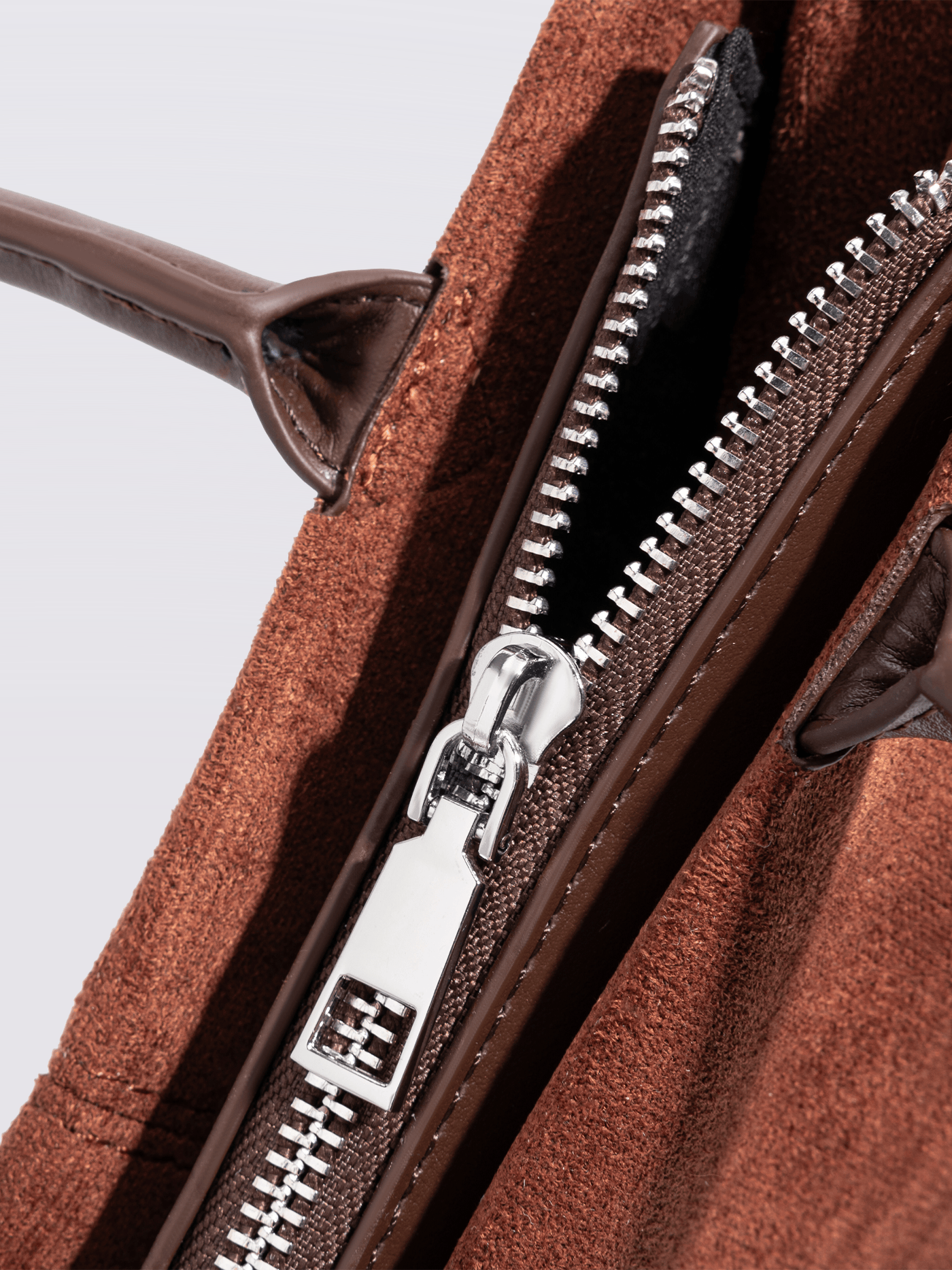 Suede Shopper with Adjustable Strap Noirvere