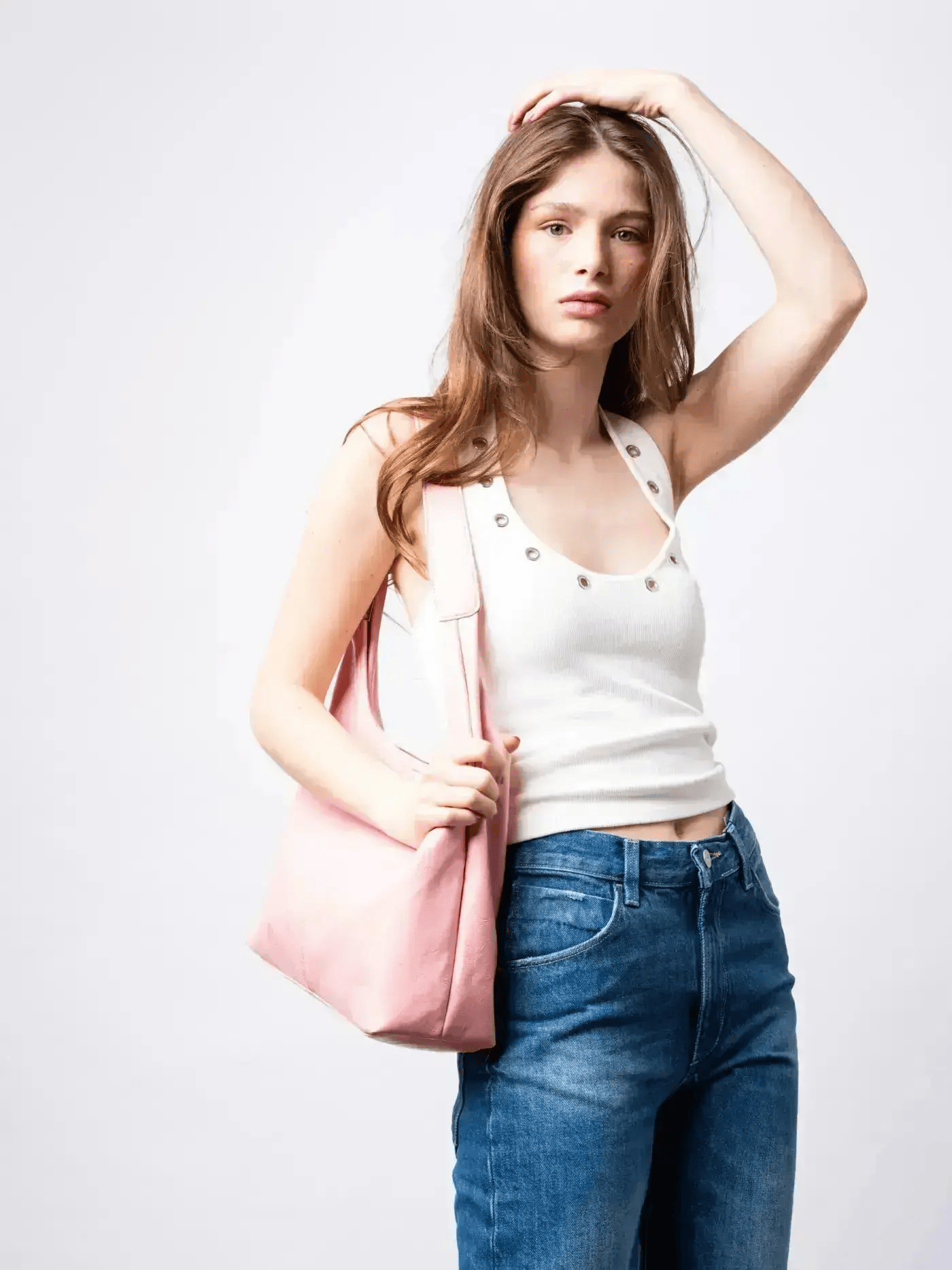 Scarlett Distressed Leather Tote Noirvere