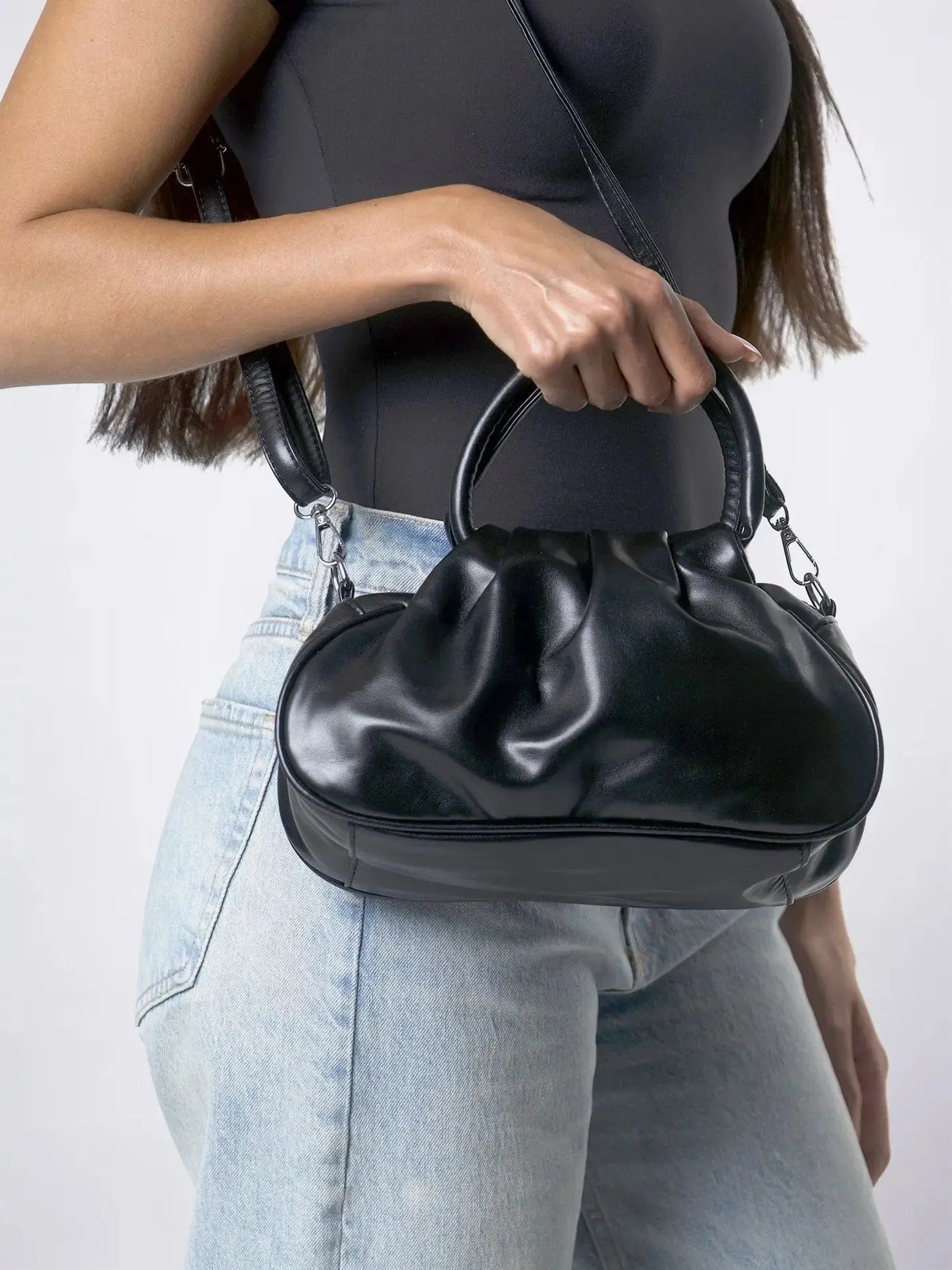 Sleek Slouchy Vienna Bag Noirvere