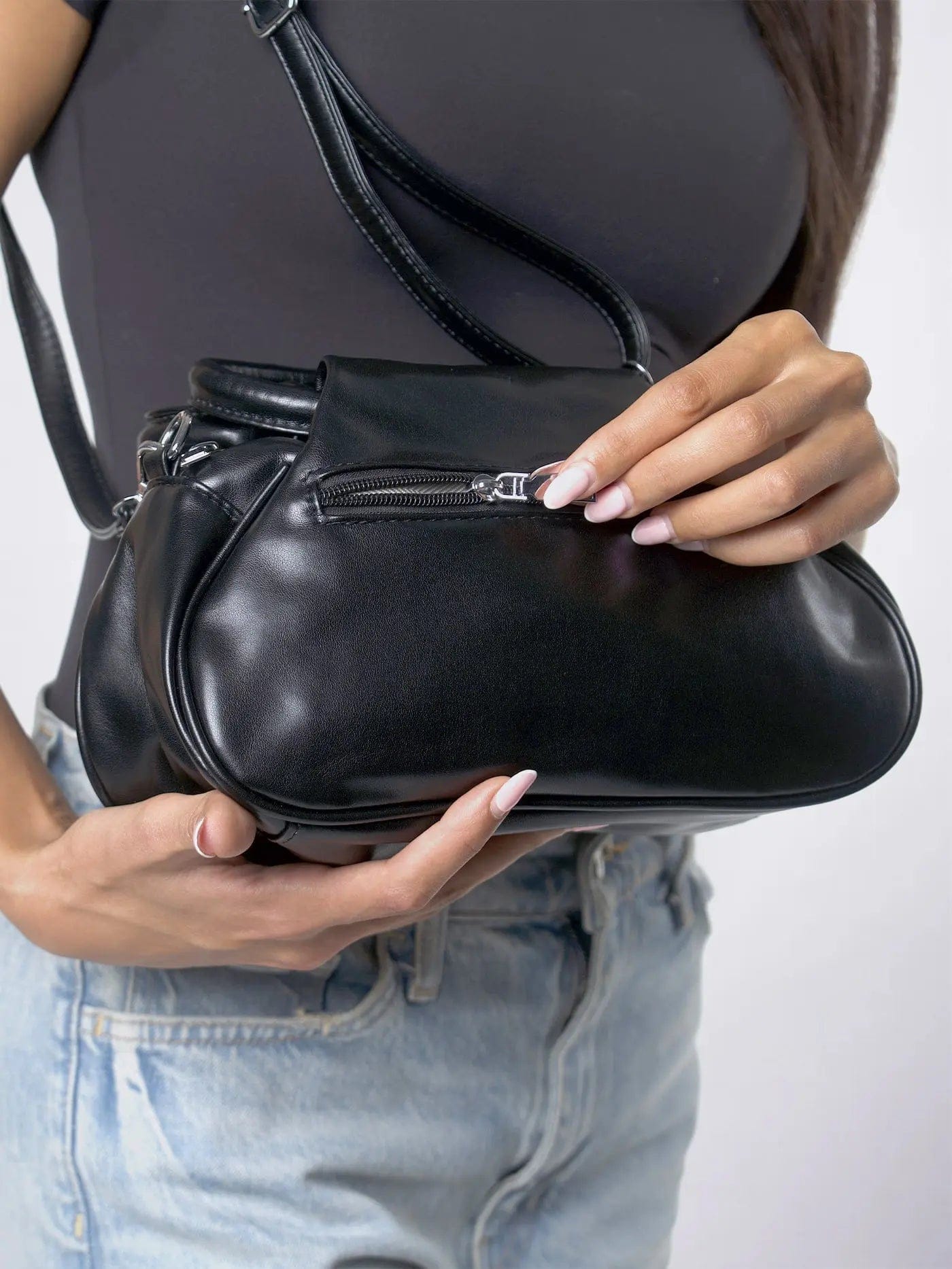 Sleek Slouchy Vienna Bag Noirvere