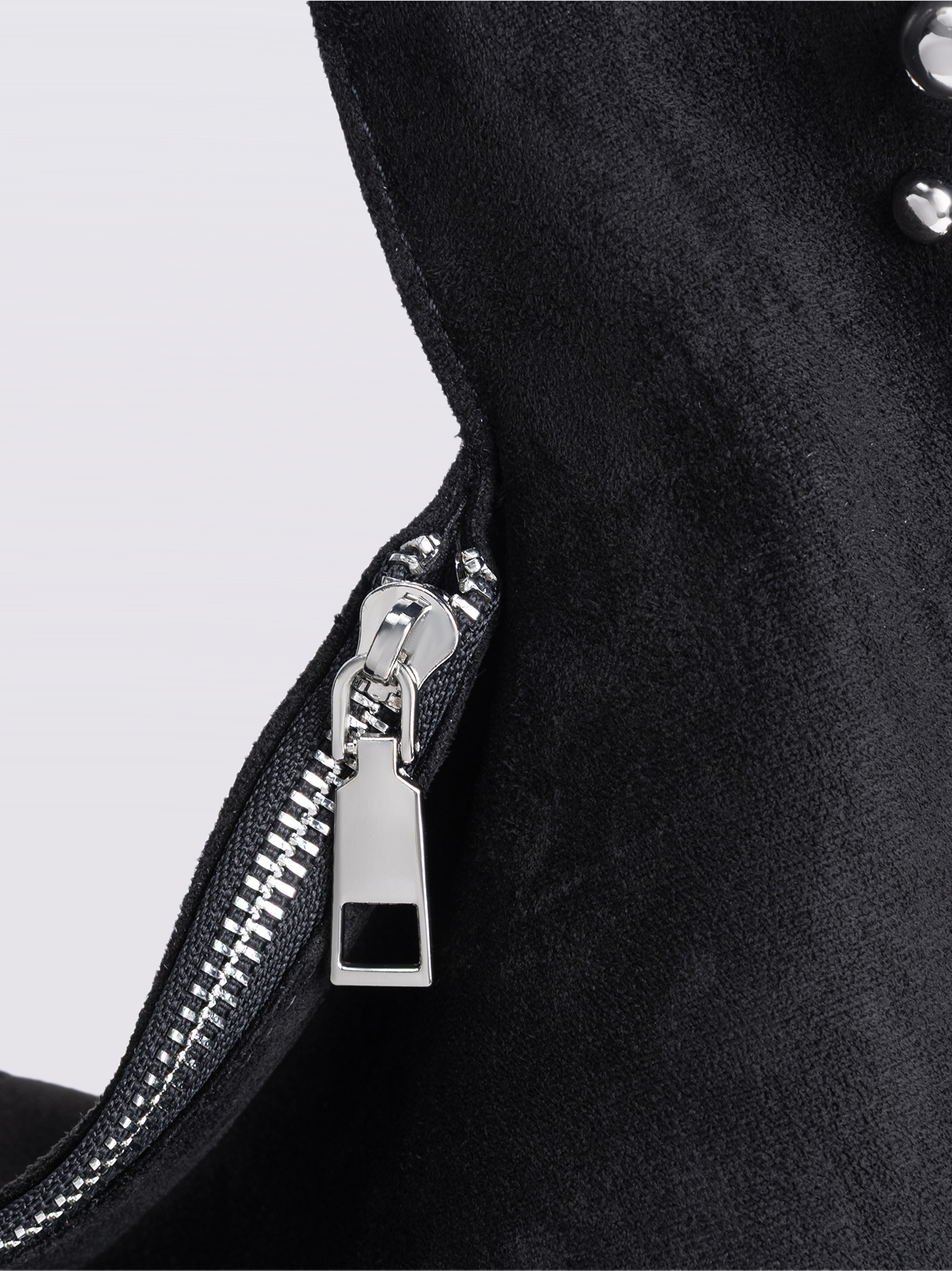 Studded Suede Shoulder Bag Noirvere