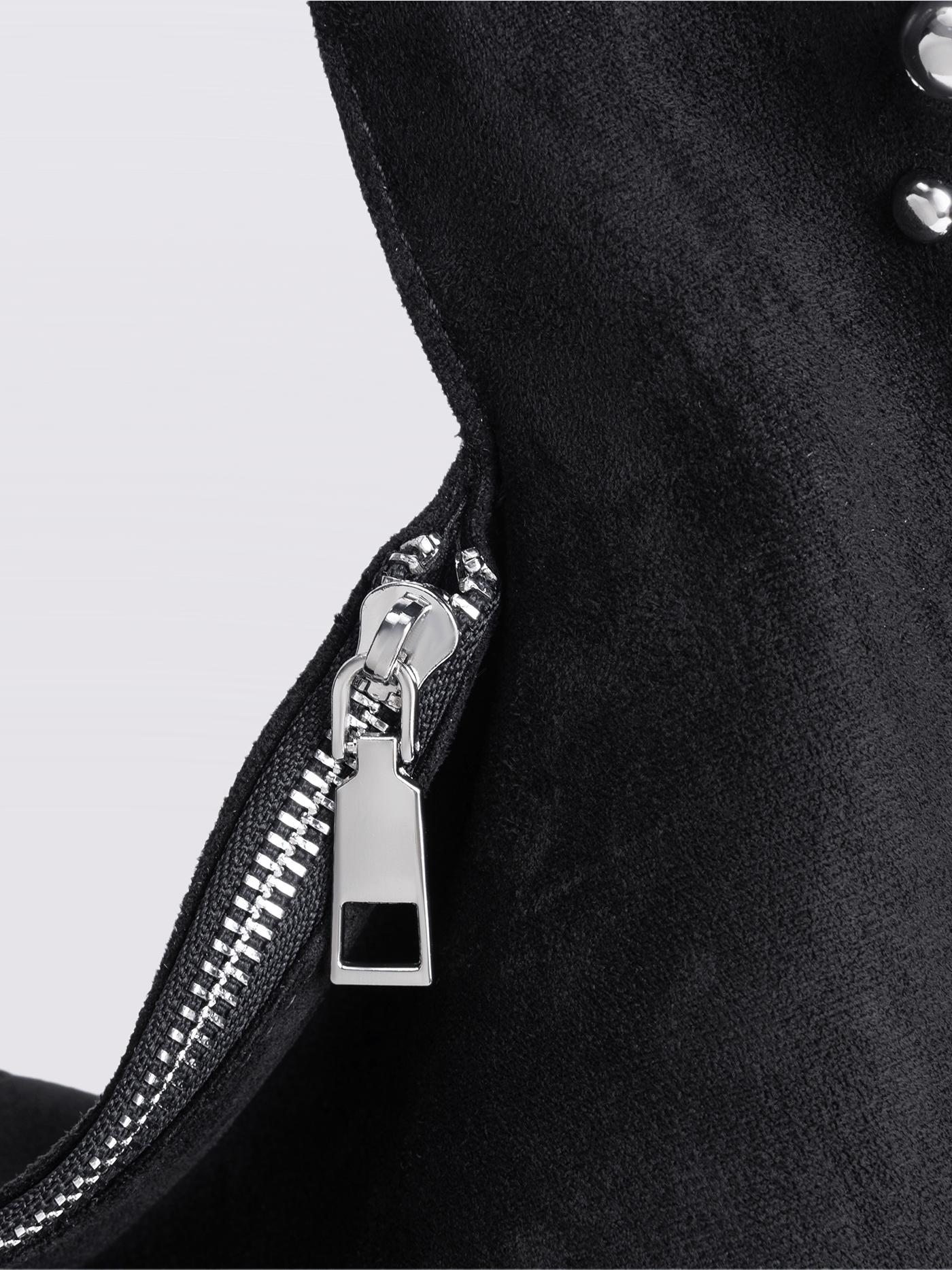 Studded Suede Shoulder Bag Noirvere