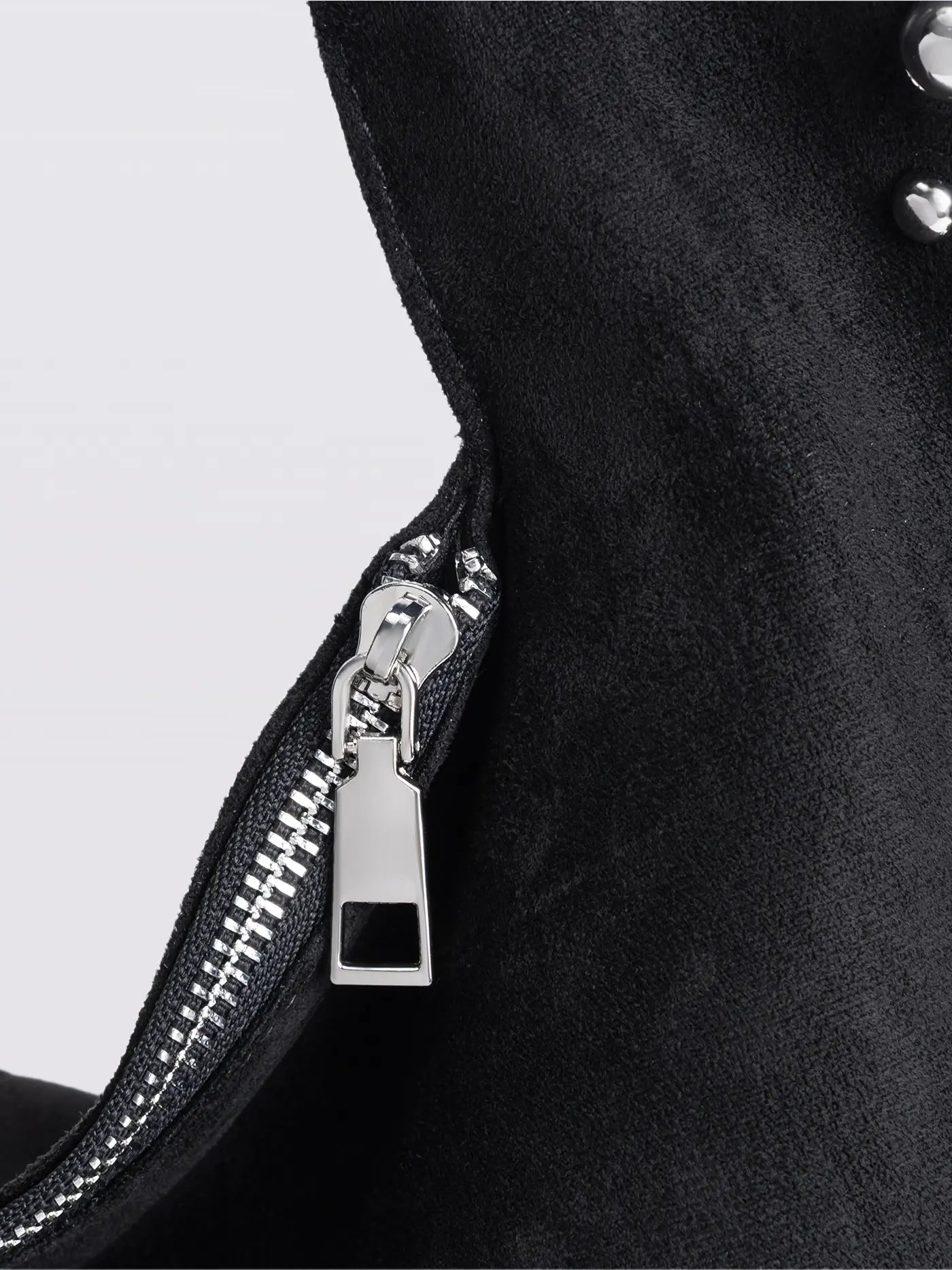 Studded Suede Shoulder Bag Noirvere