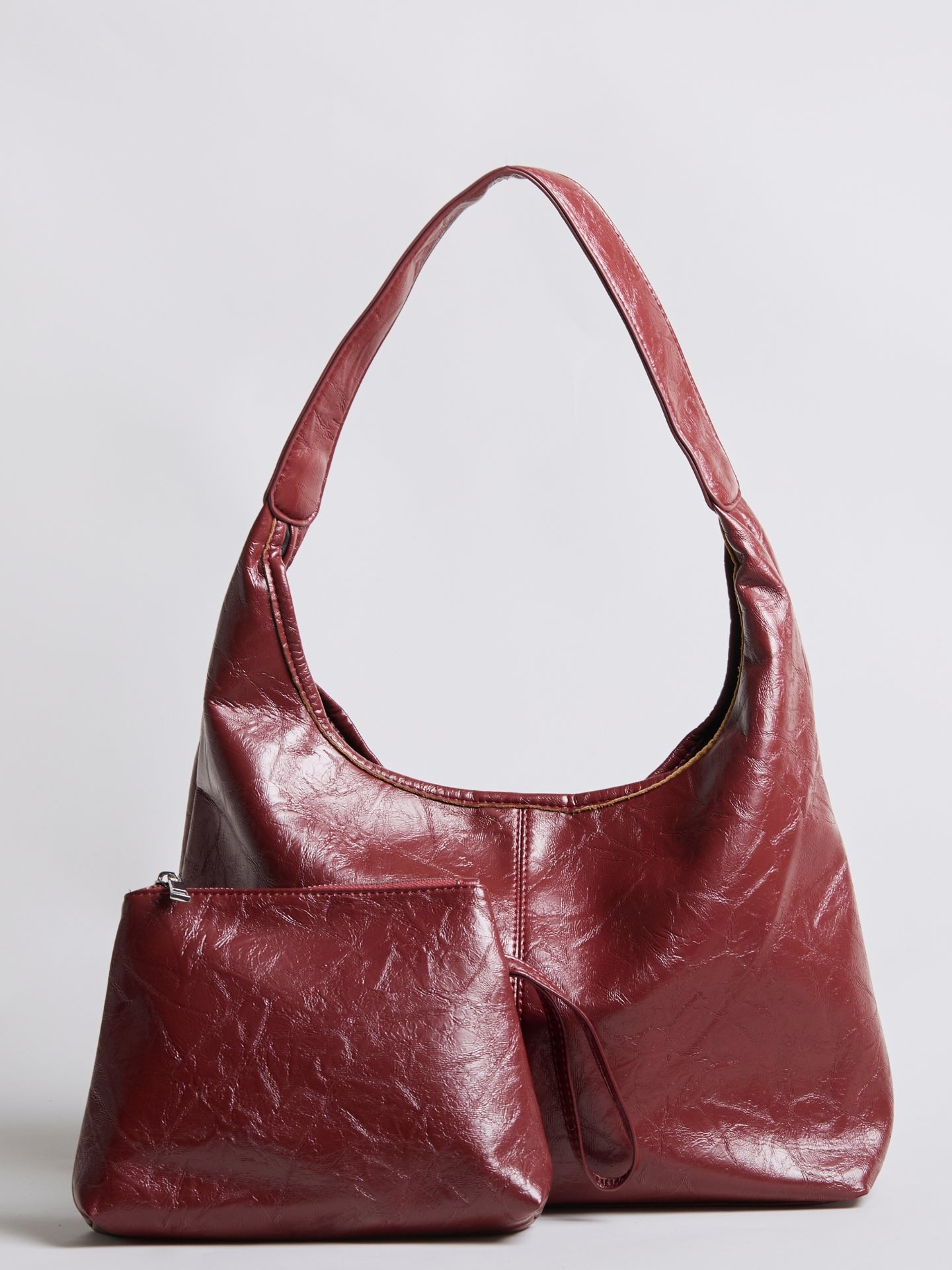 Borsa in pelle martellata Scarlett