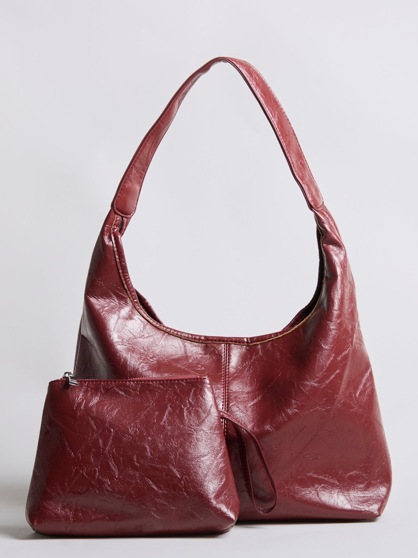 Borsa in pelle martellata Scarlett